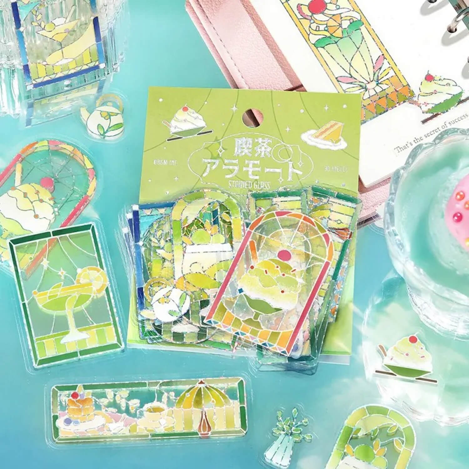 BGM Clear Stickers – Café à la Mode: Stained Glass Series