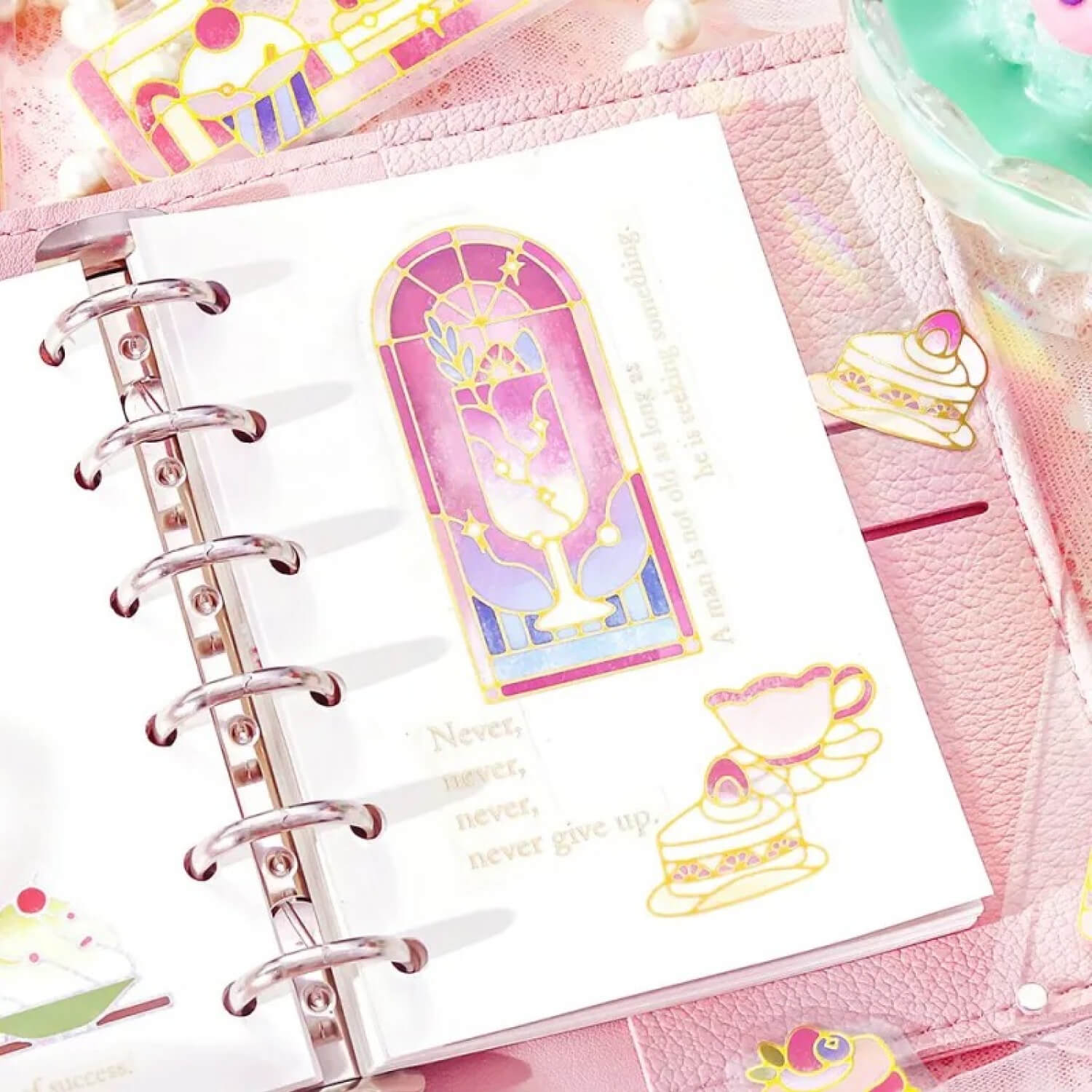 BGM Clear Stickers – Café à la Mode: Stained Glass Series
