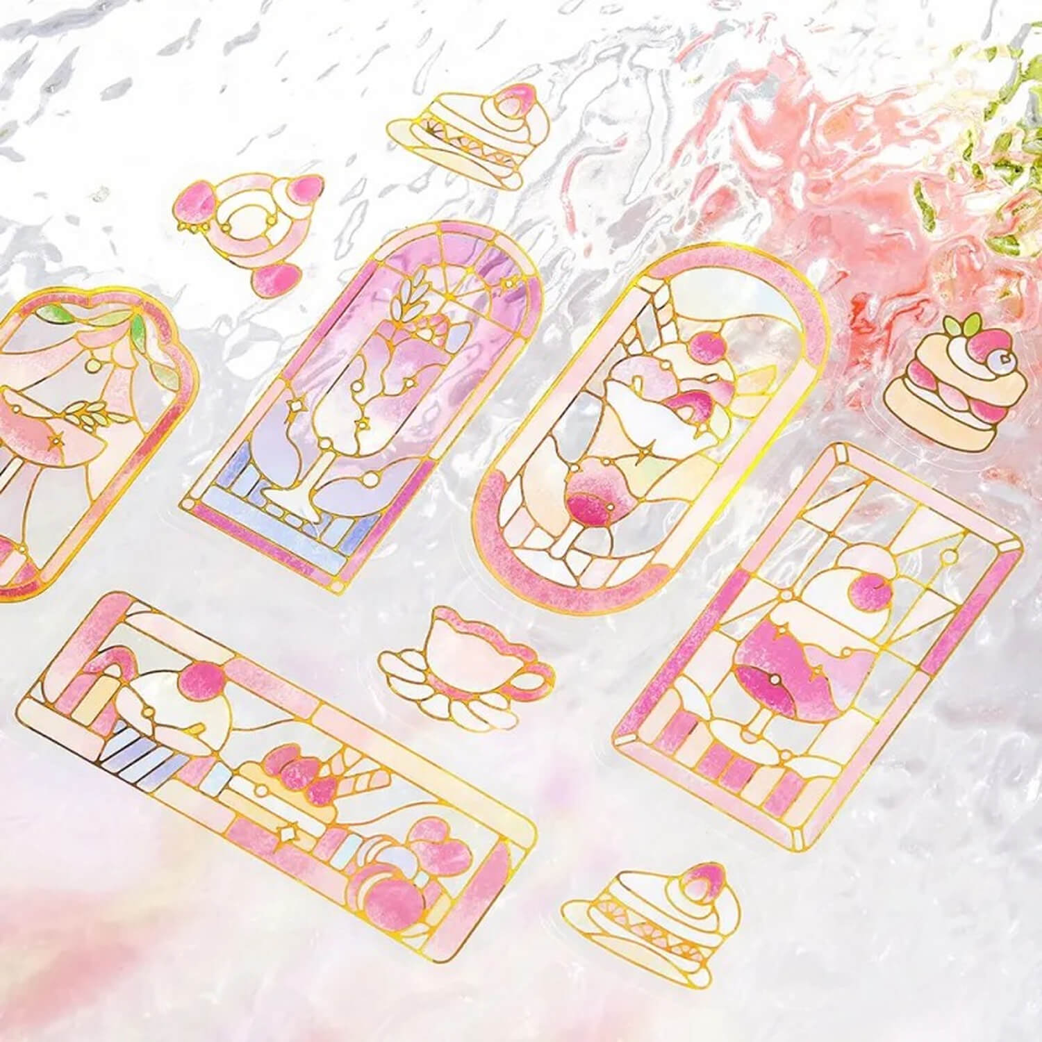 BGM Clear Stickers – Café à la Mode: Stained Glass Series