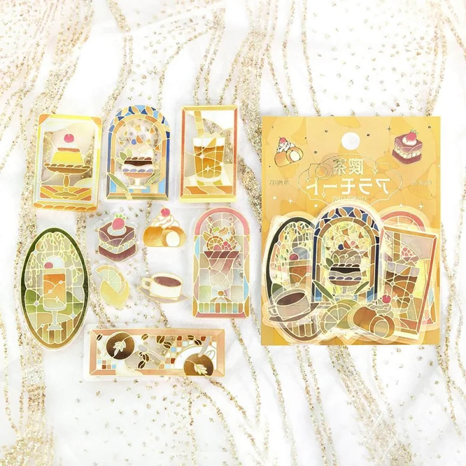 BGM Clear Stickers – Café à la Mode: Stained Glass Series