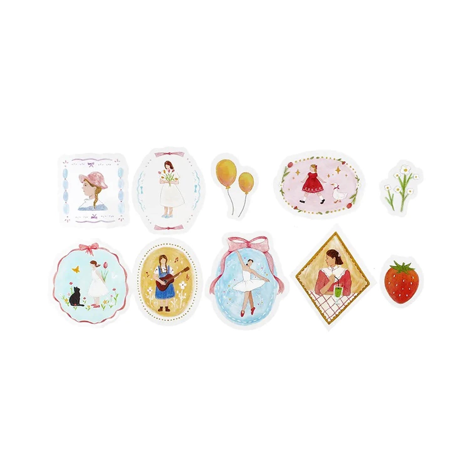 BGM Clear Stickers – Maiden Brooch – Girl
