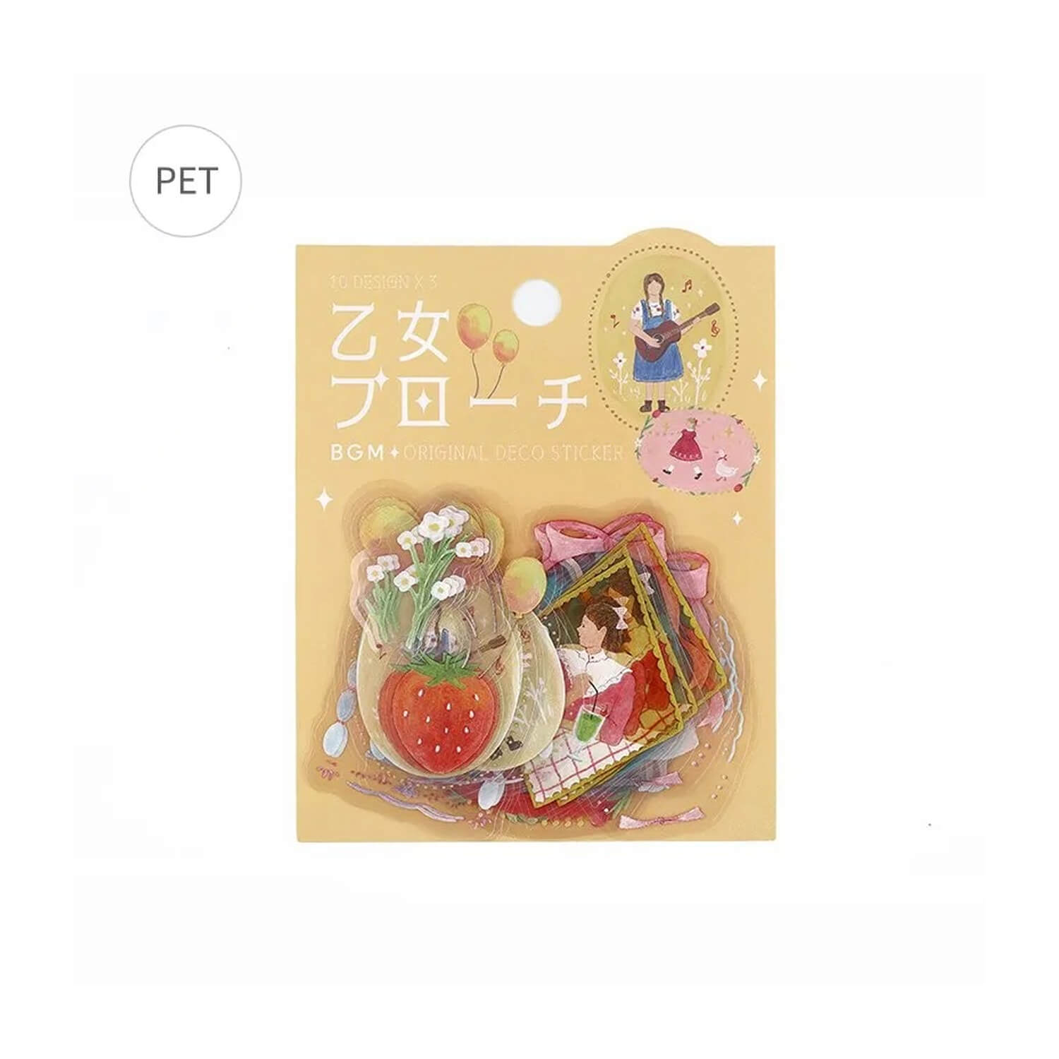 BGM Clear Stickers – Maiden Brooch – Girl