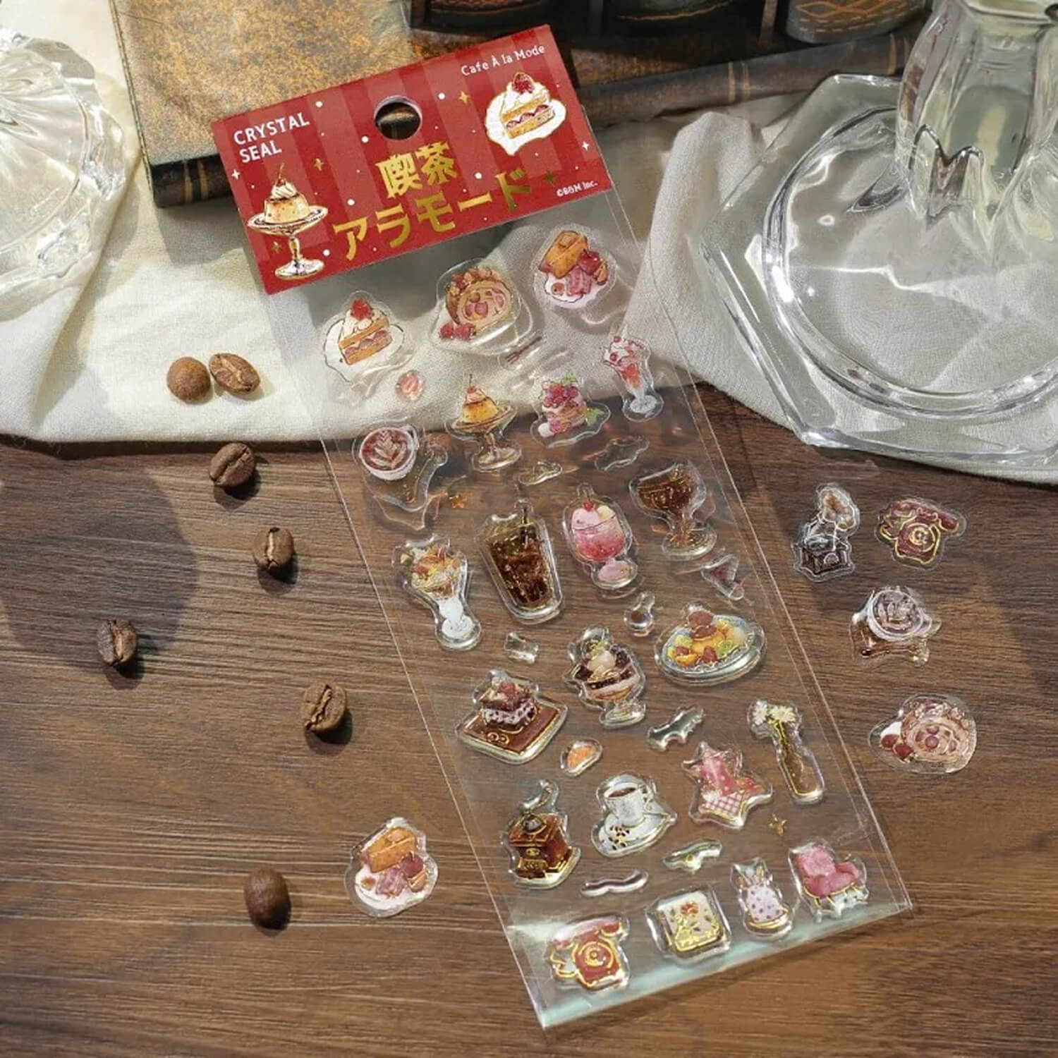 BGM Crystal Stickers – Café A La Mode (Romantic)