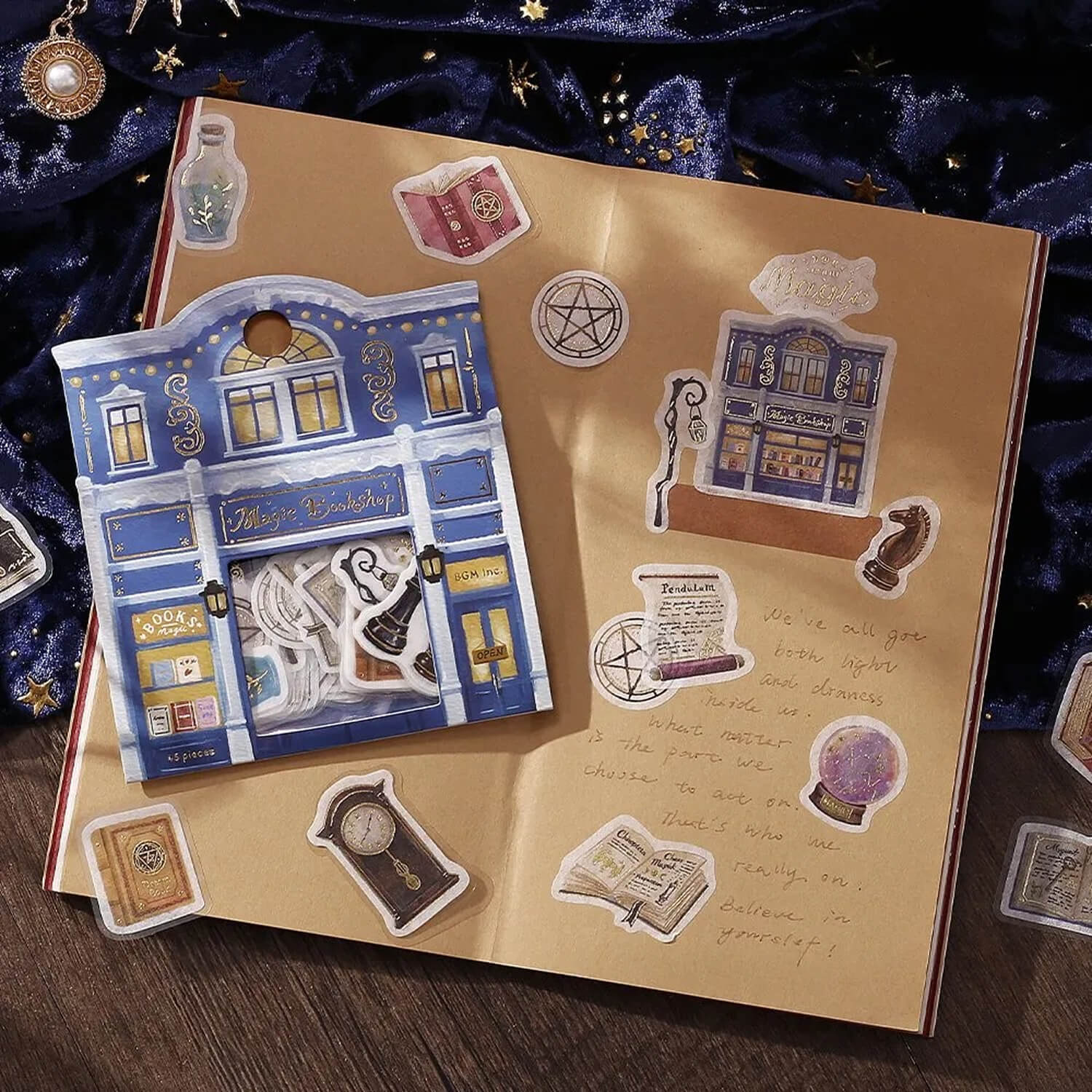 BGM Fantasy Town Flake Stickers – Magic Bookstore