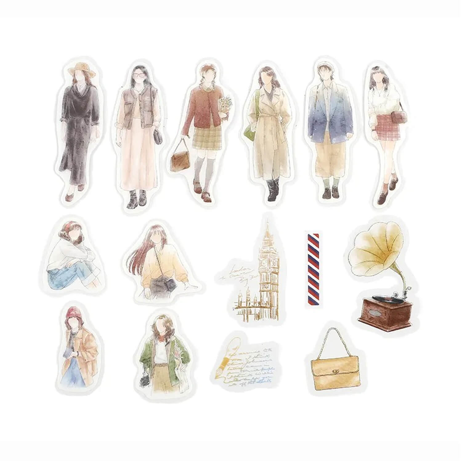 BGM Flake Stickers - Coordinated Stickers - Cherie London