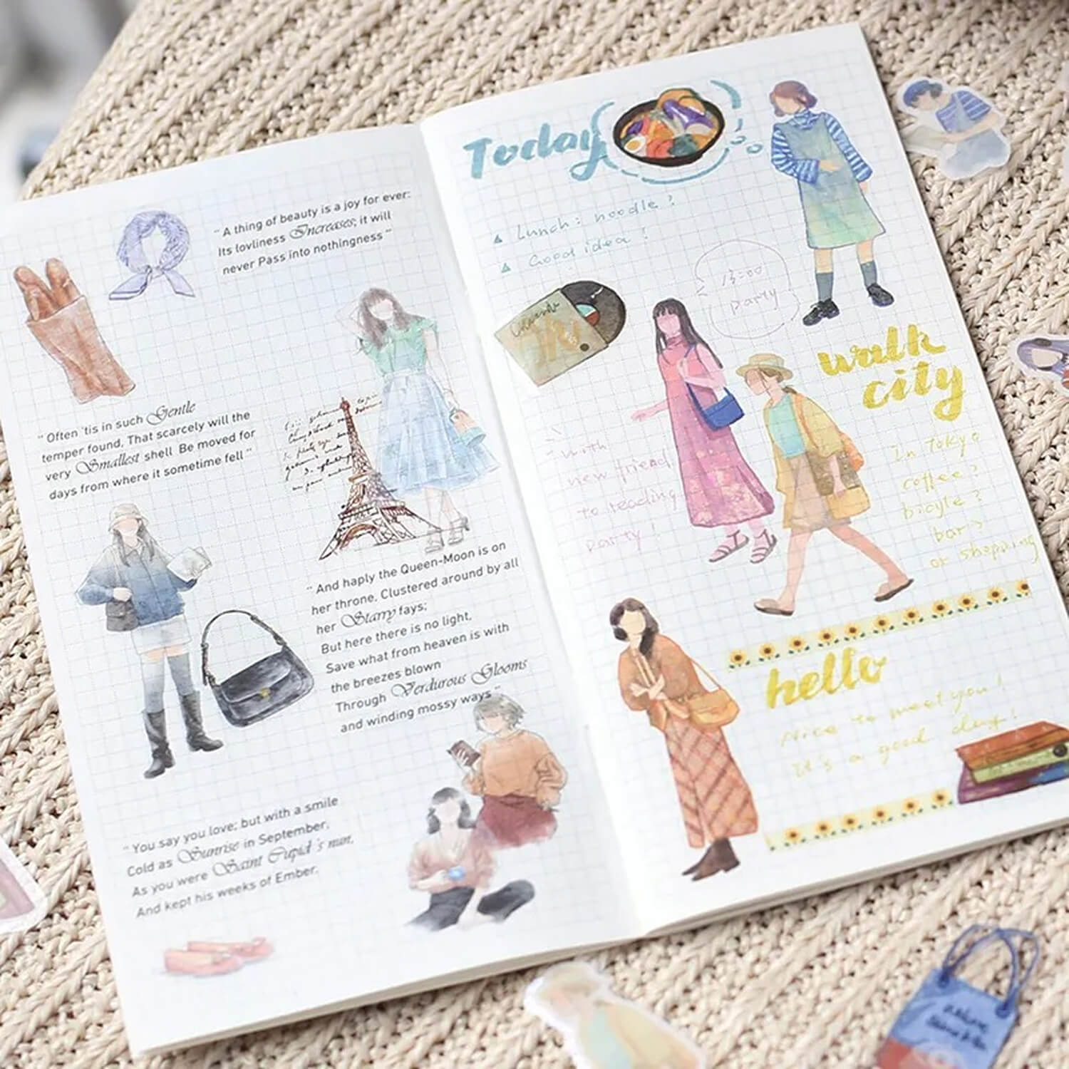 BGM Flake Stickers - Coordinate Stickers - Cherie Paris