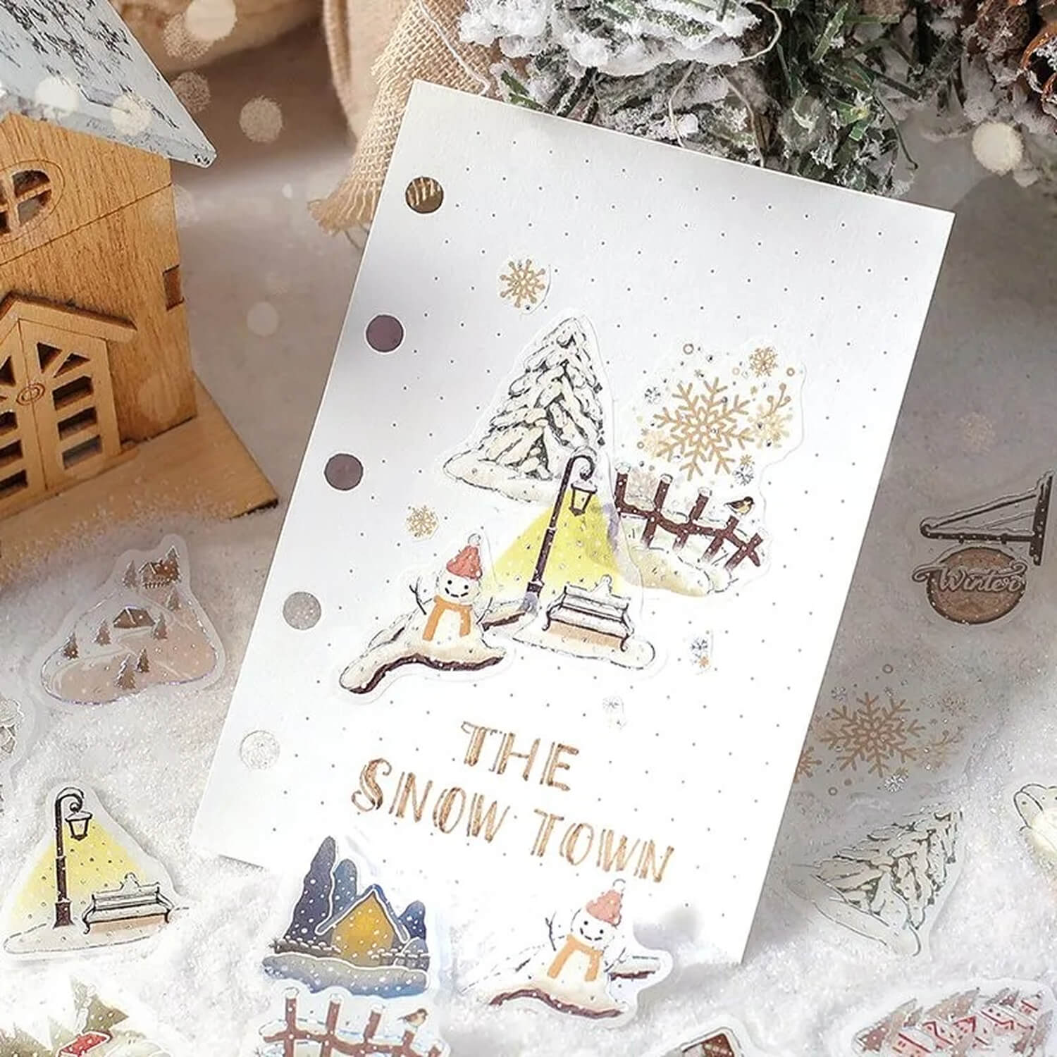 BGM Flake Stickers – Snowy Town