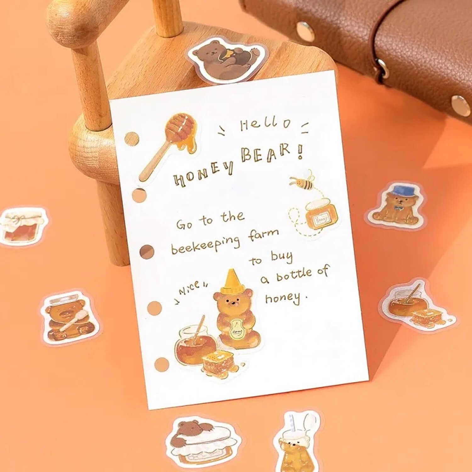 BGM Foil Flake Sticker Set - Honey Bear