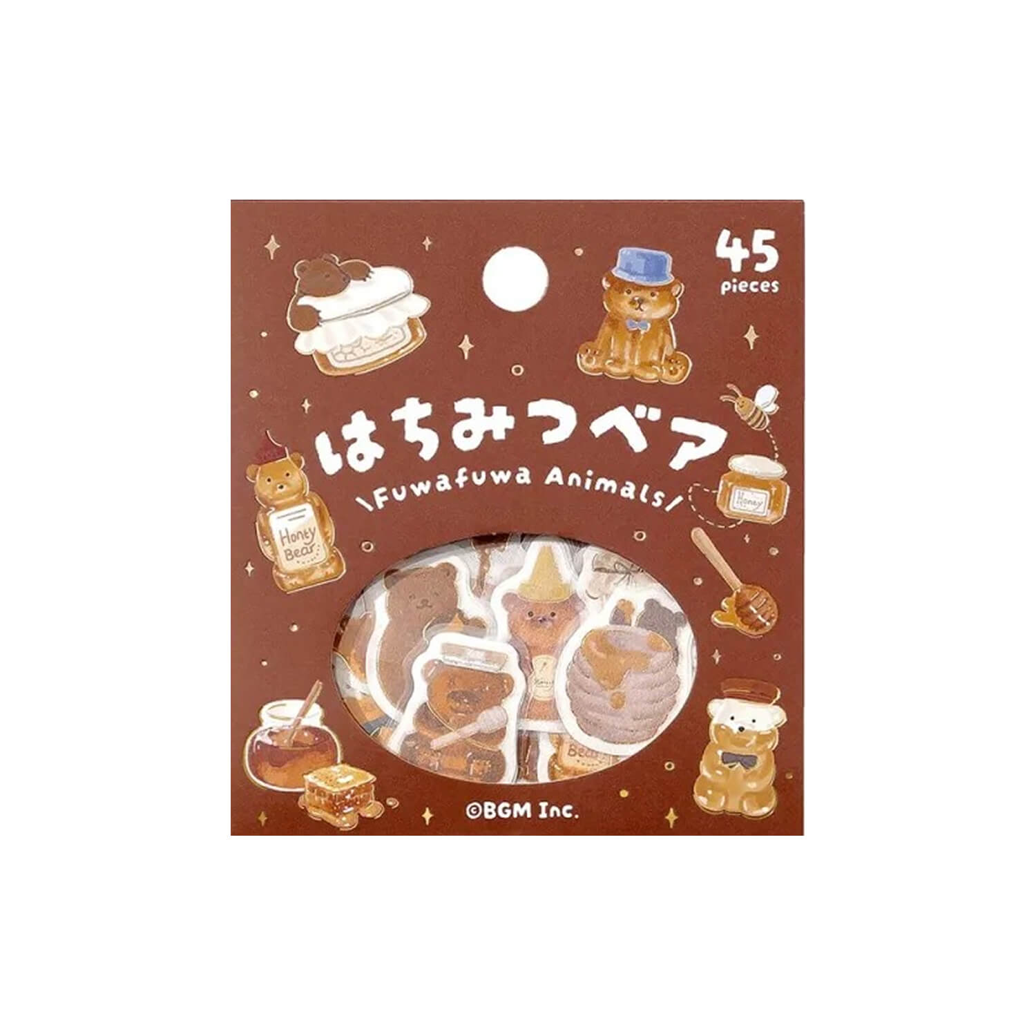 BGM Foil Flake Sticker Set - Honey Bear