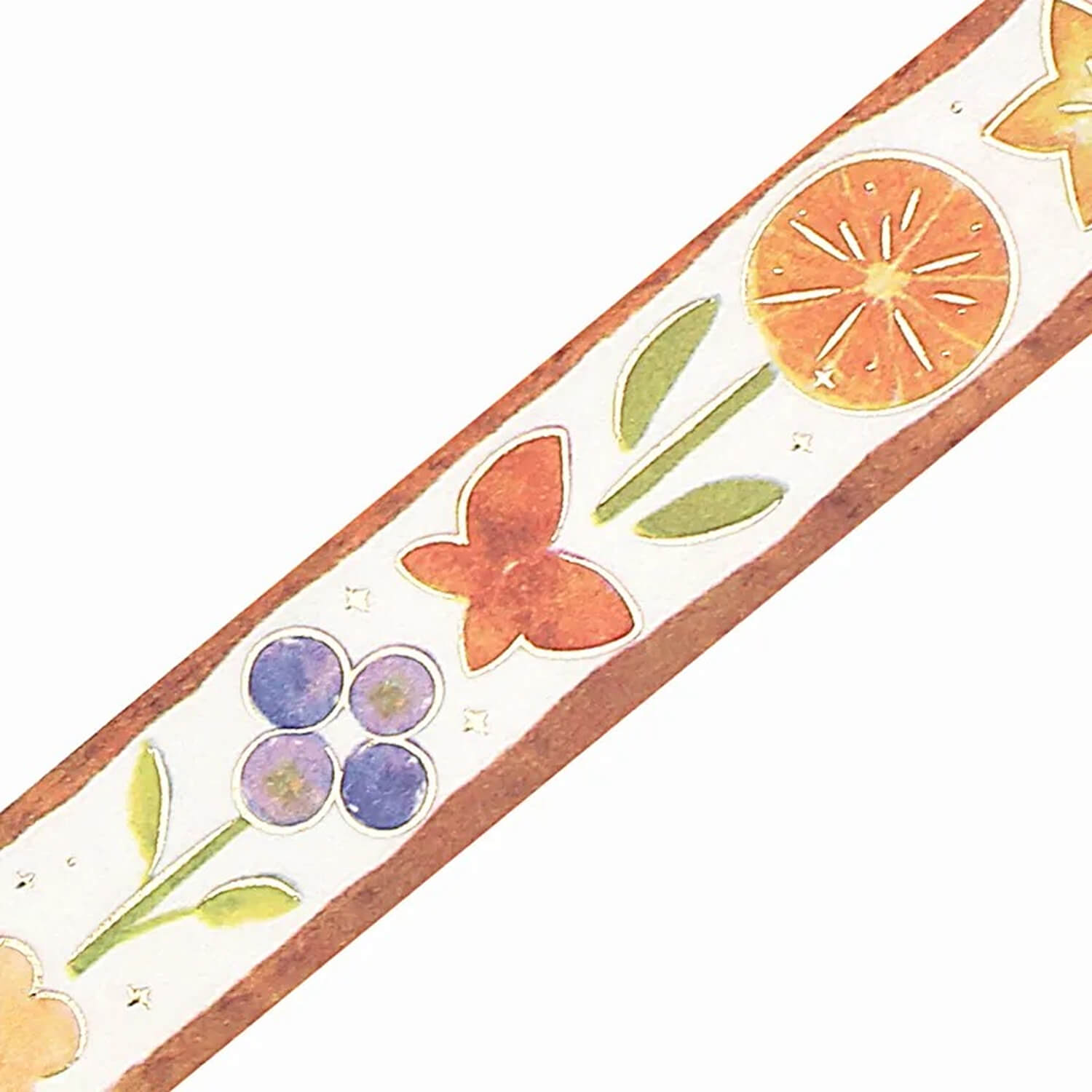 BGM Foil Washi Tape – Flower Fruit Sandwich