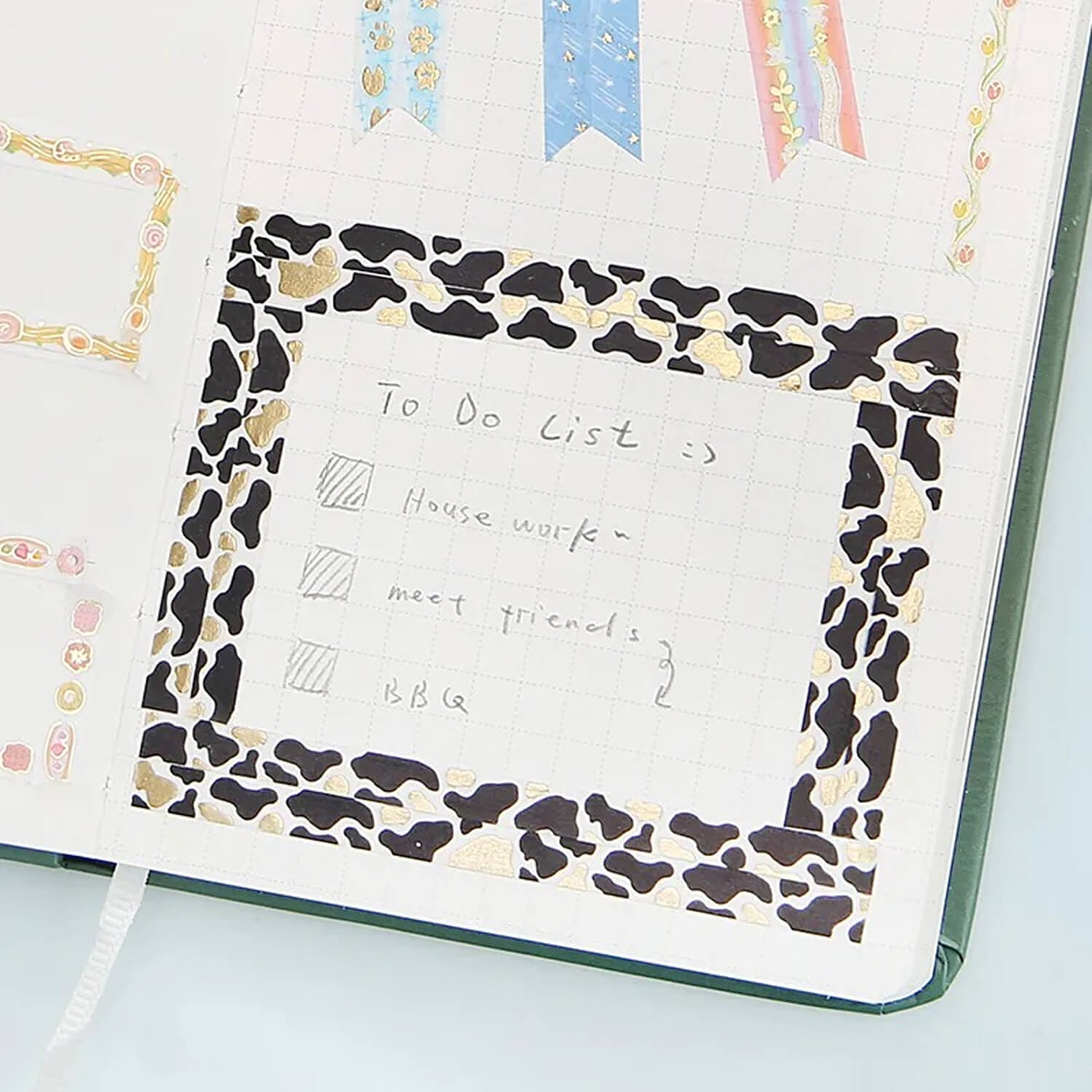 BGM Foil Washi Tape – Life 5mm - Cow Pattern