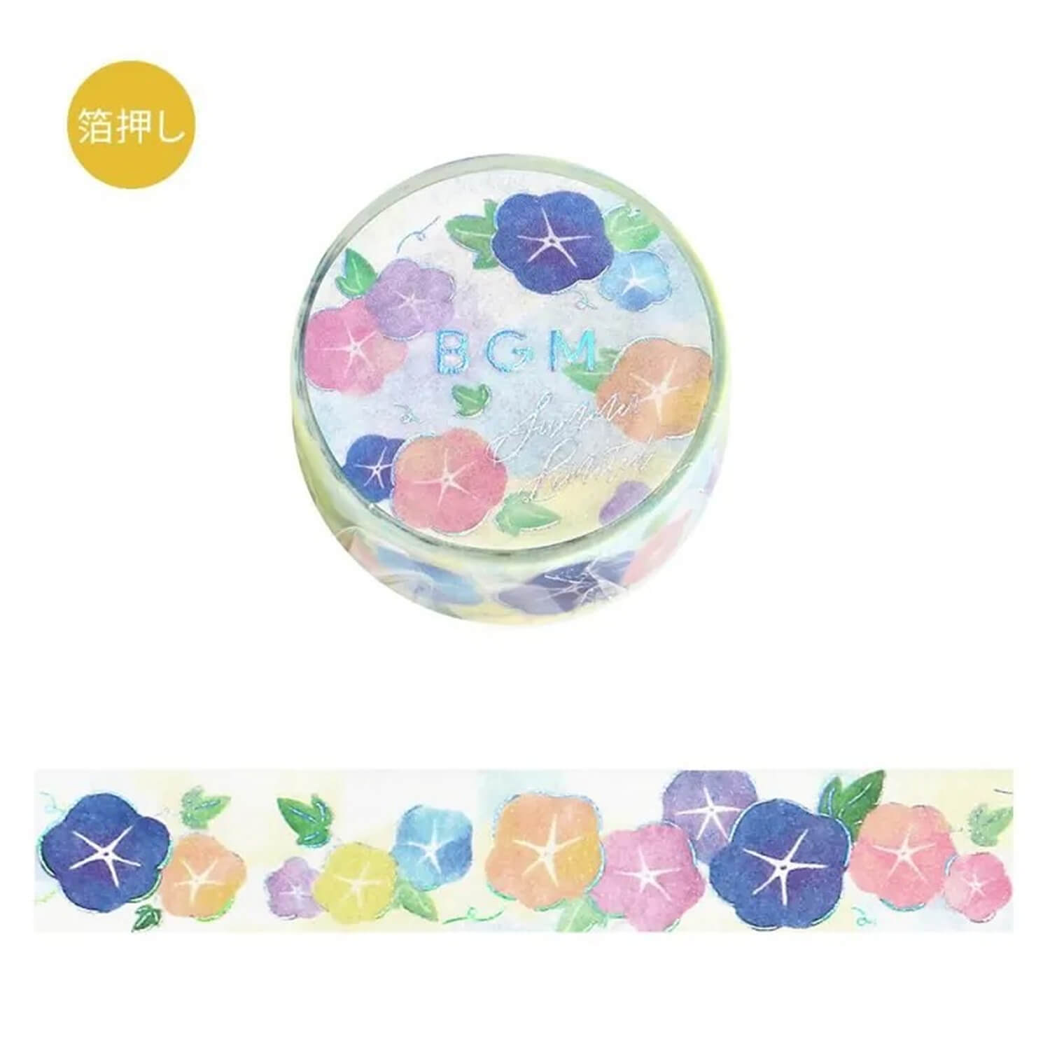 BGM Foil Washi Tape – Morning Glory (Summer 2025 Limited)