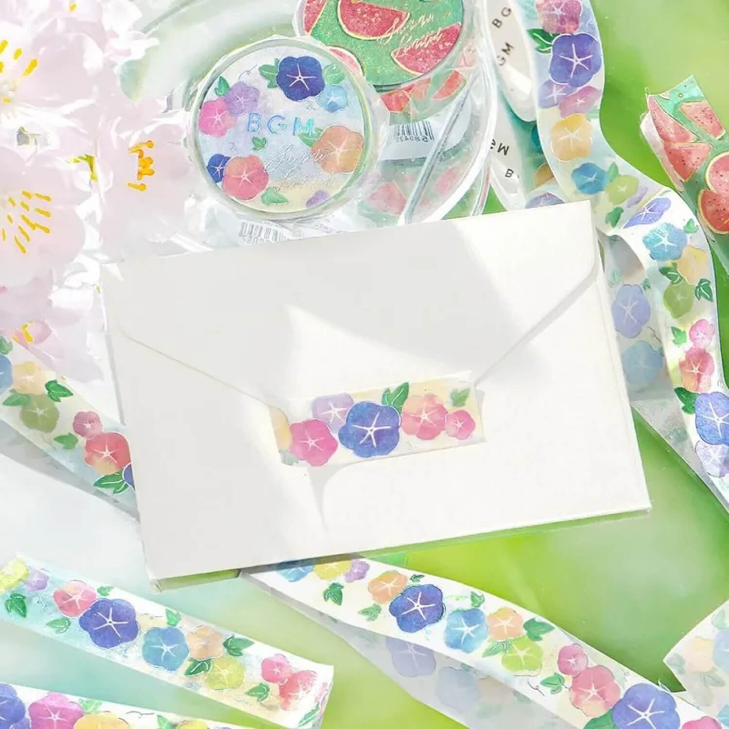 BGM Foil Washi Tape – Morning Glory (Summer 2025 Limited)