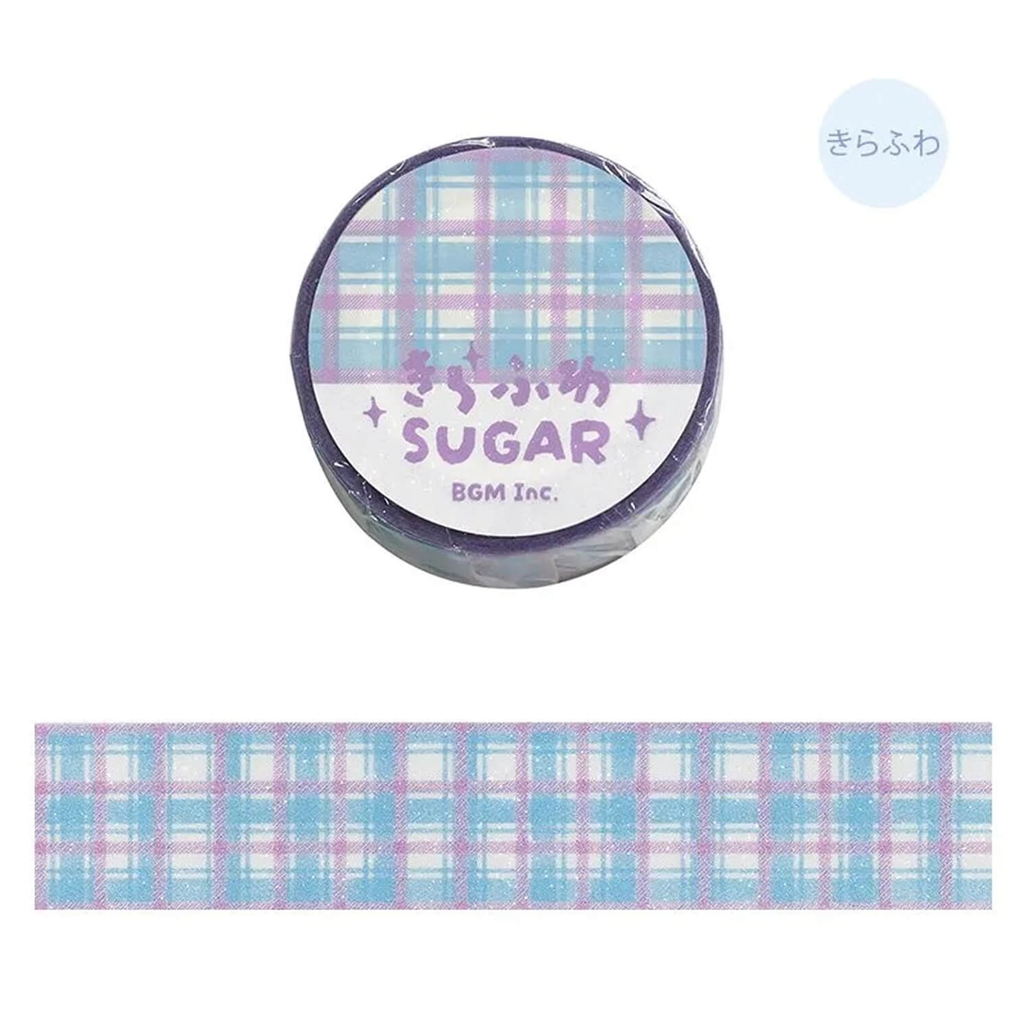BGM Sparkling Sugar Tape – Blueberry Check
