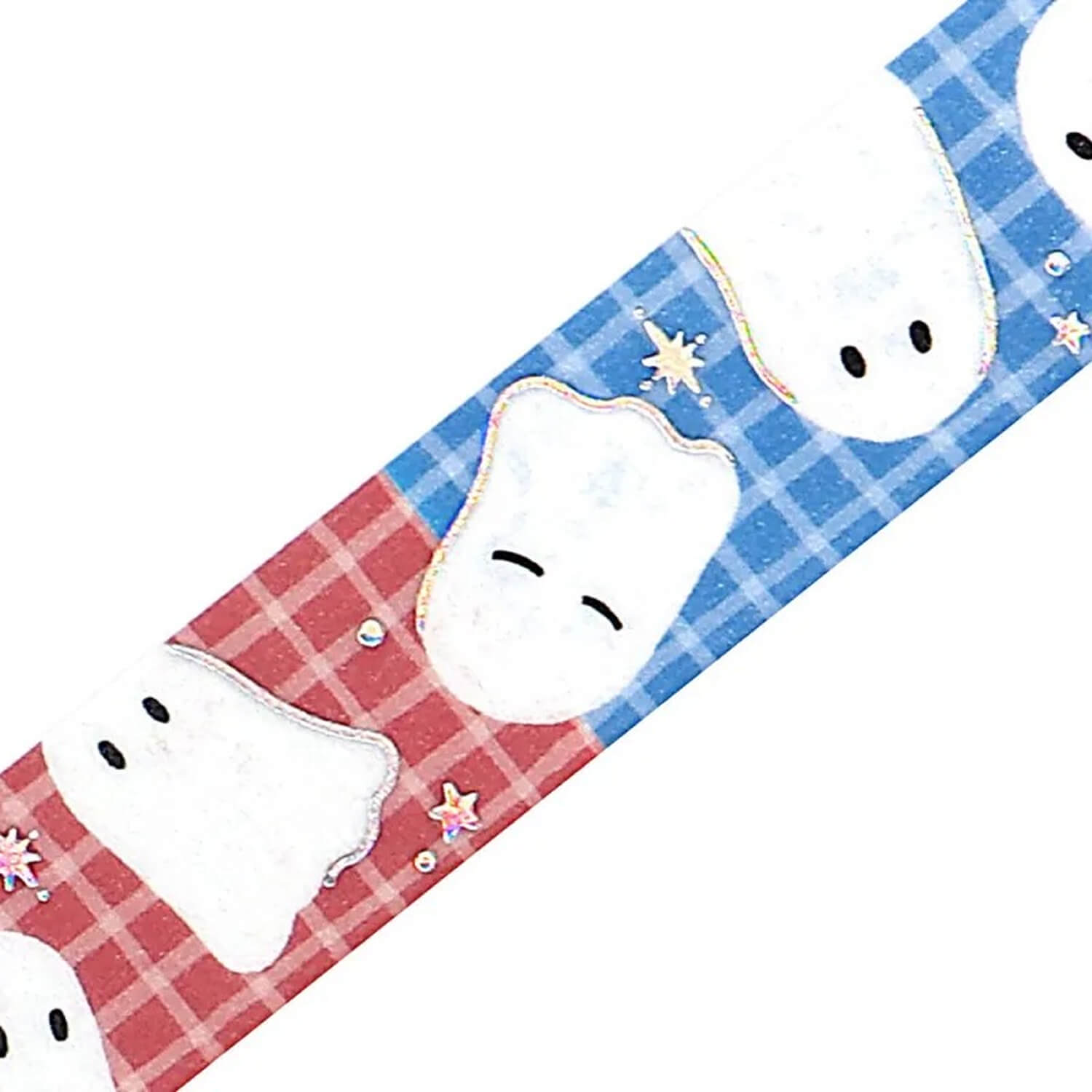 BGM Life Foil Washi Tape 15mm - Colorful Ghosts