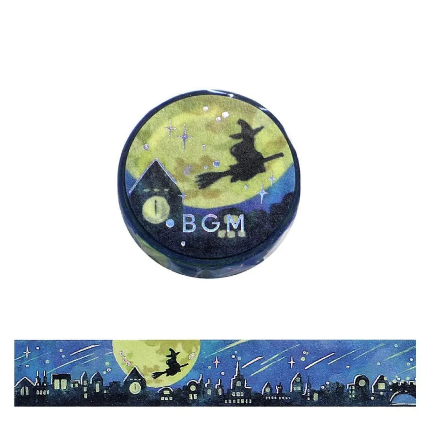 BGM Life Foil Washi Tape 15mm - Witch’s Town