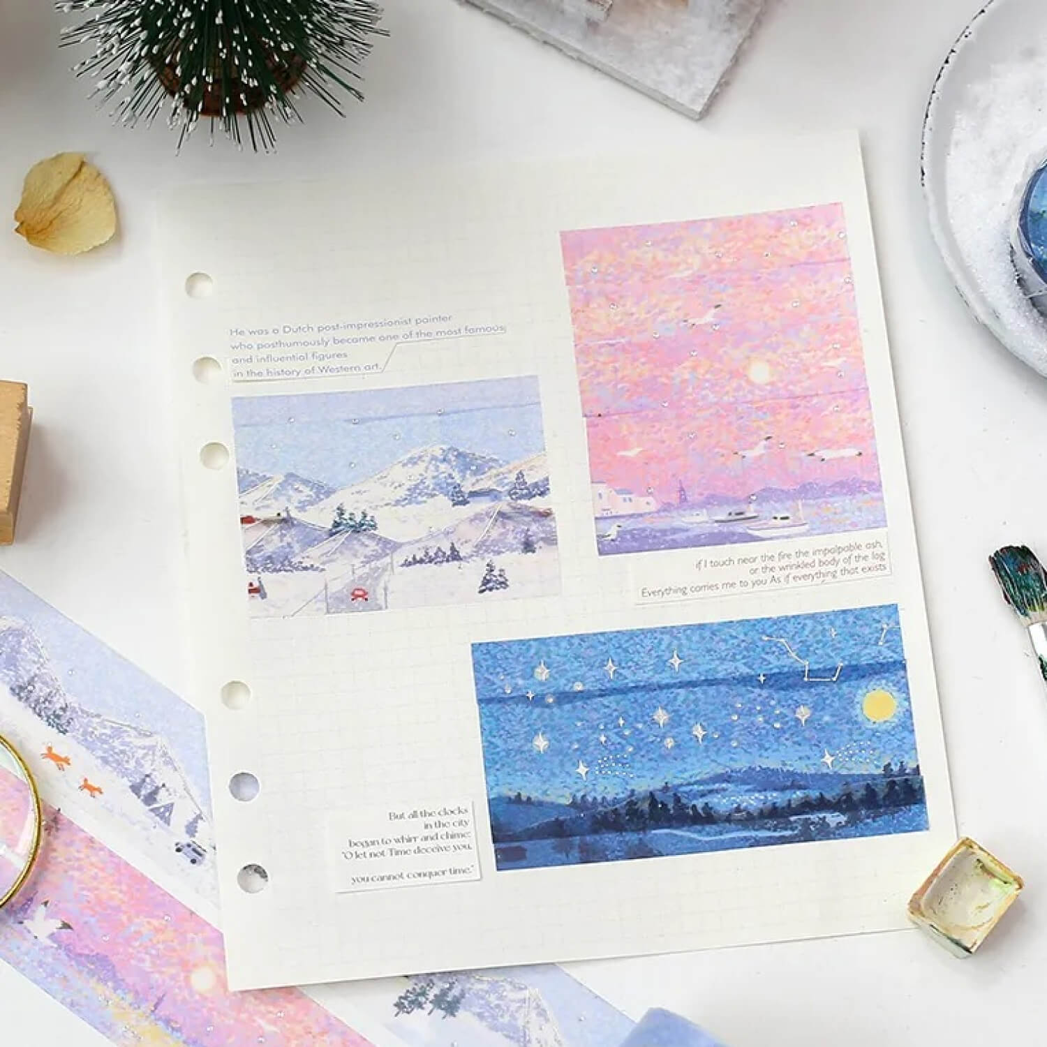 BGM Masking Tape – Pointillism Snow Mountain