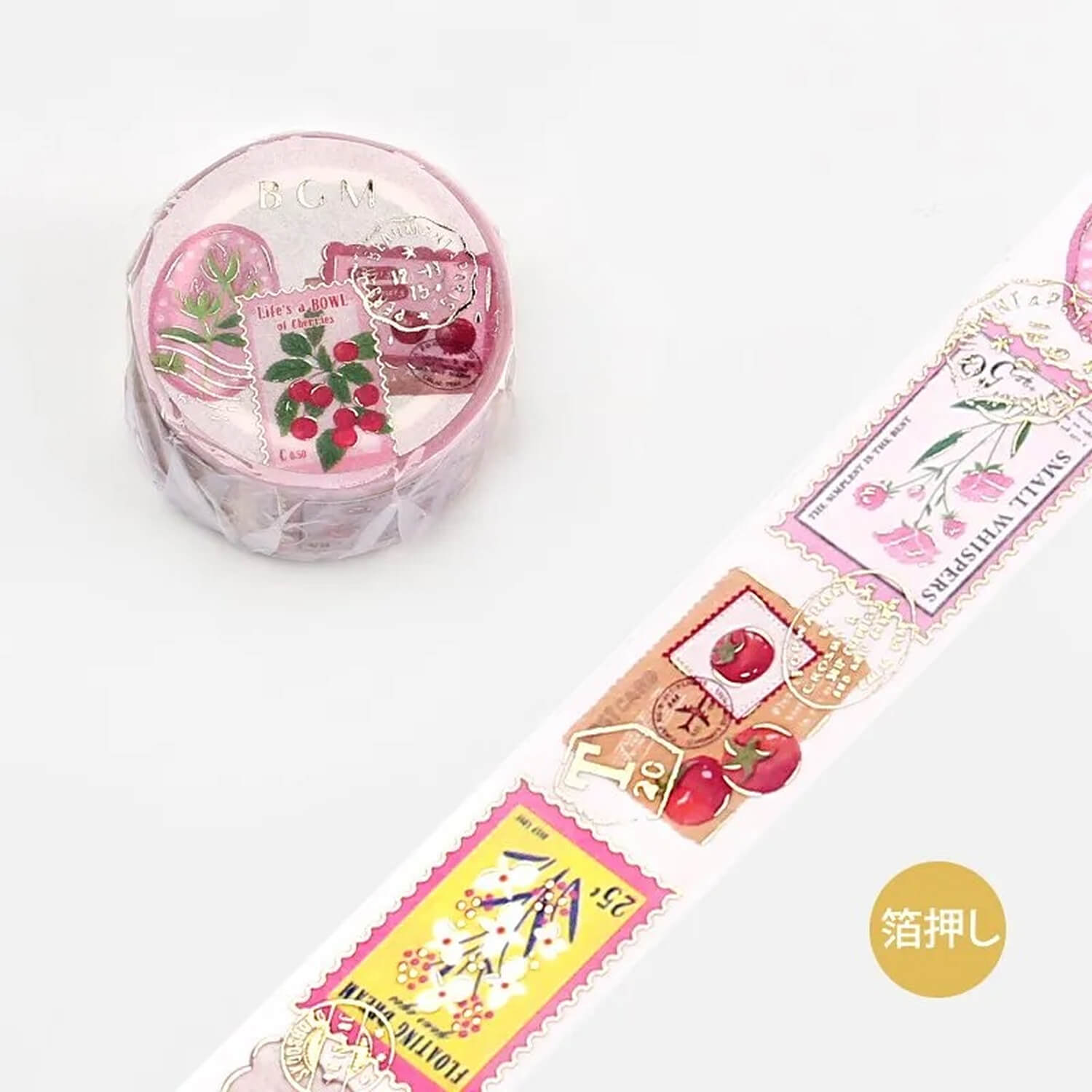 BGM Masking Tape – Post Office – Botanical Pink