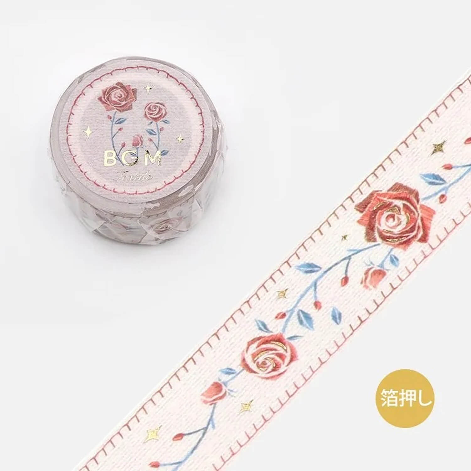 BGM Special Washi Tape – Embroidery Ribbon - Rose