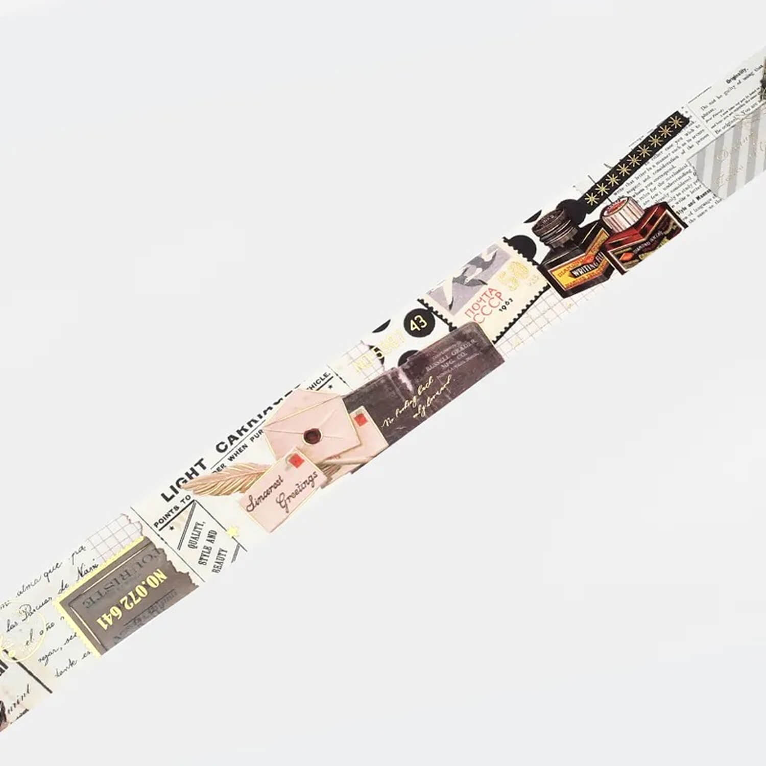 BGM Special Washi Tape – Invitation to Romance - Letters