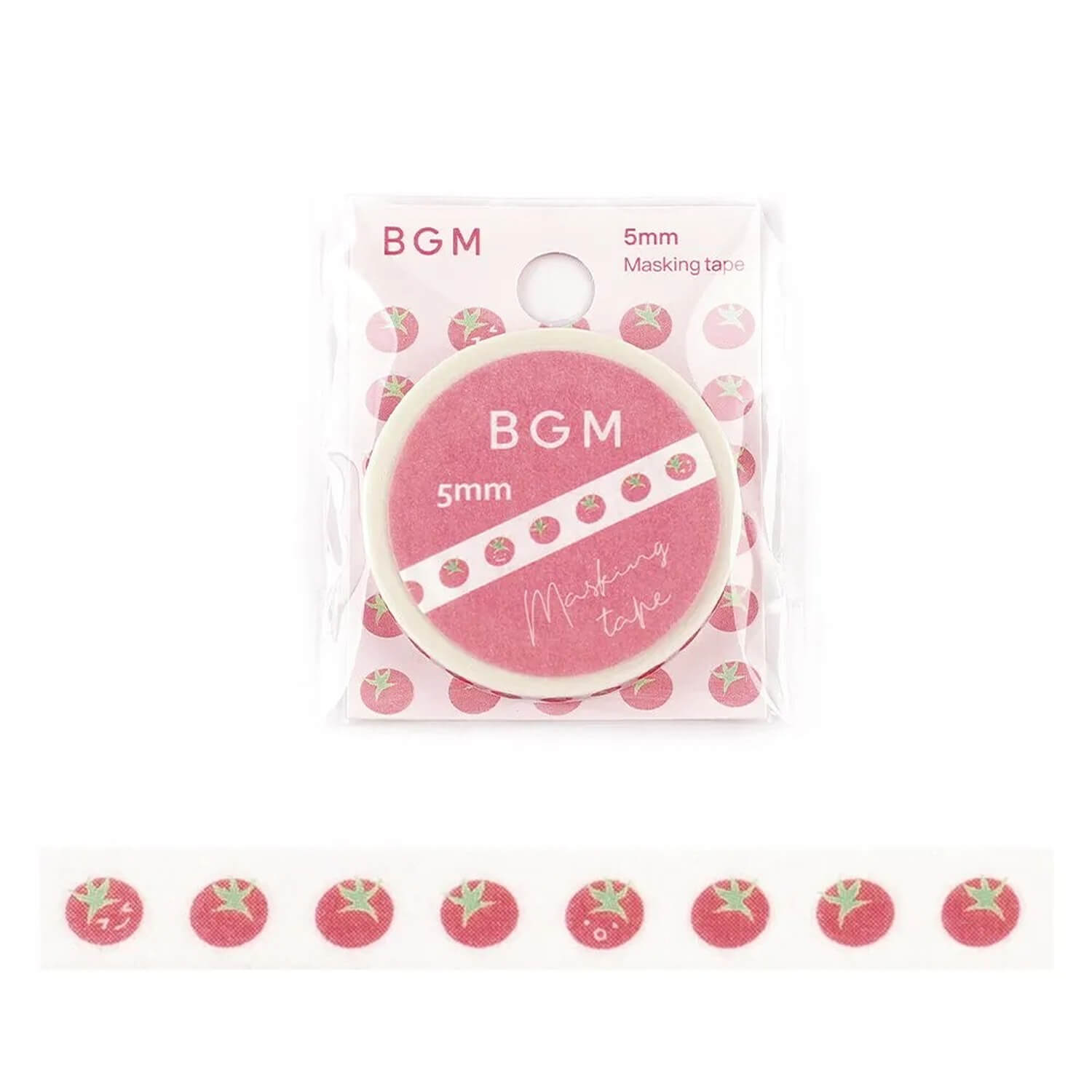BGM Washi Tape – Life 5mm - Tomato Time