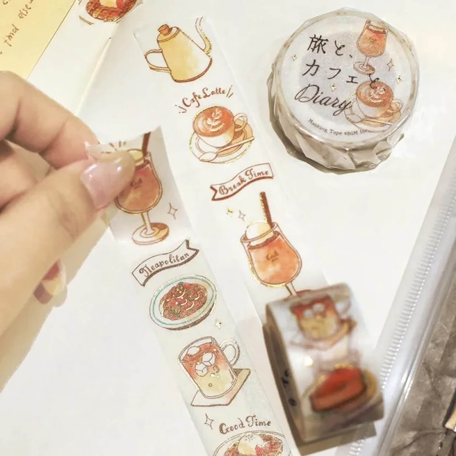 BGM Washi Tape – Travel, Café & Diary