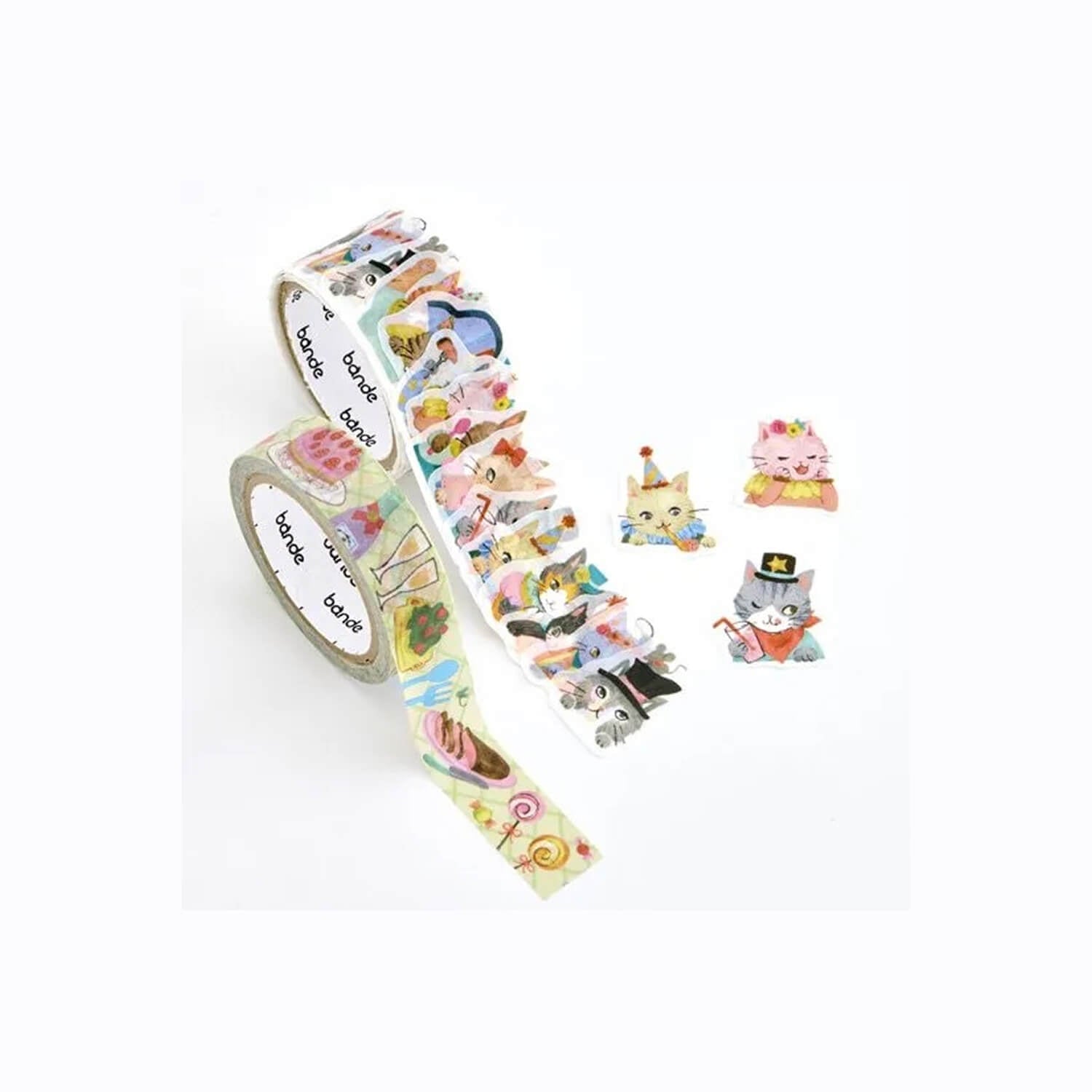 Bande Washi Tape Sticker Roll – Cat Party