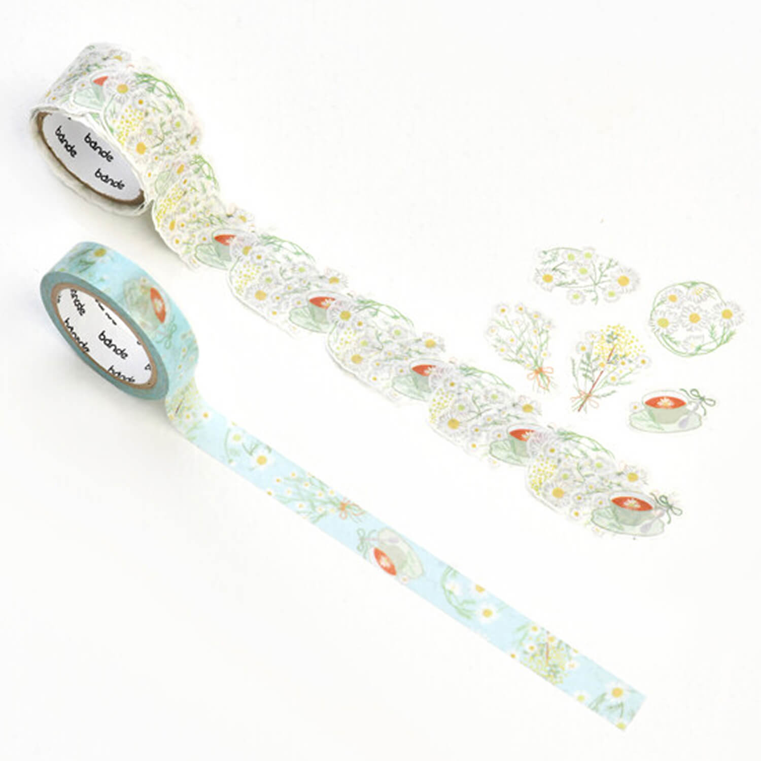 Bande Washi Tape Sticker Roll – Chamomile Flower