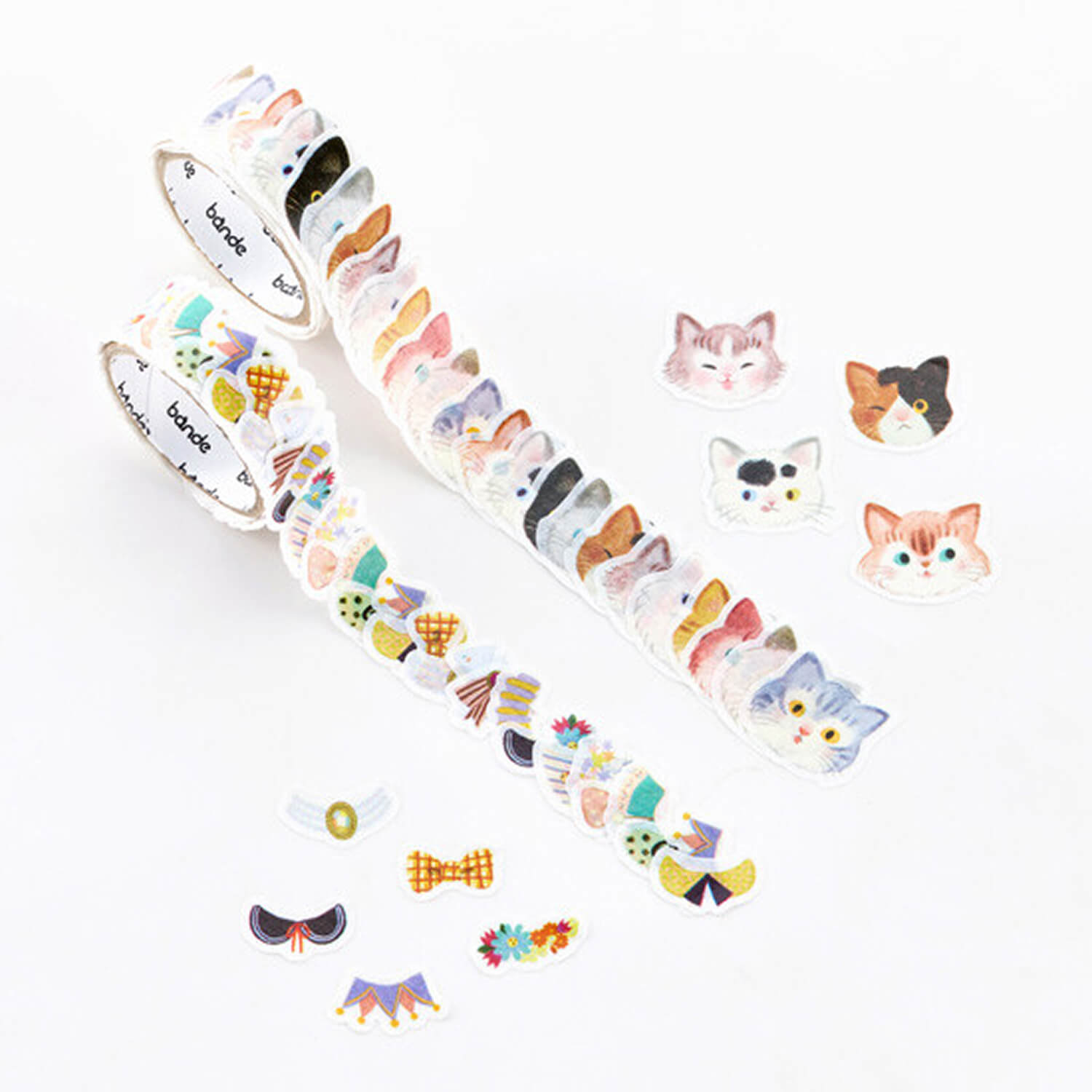 Bande Washi Tape Sticker Roll – Dress-Up Cats