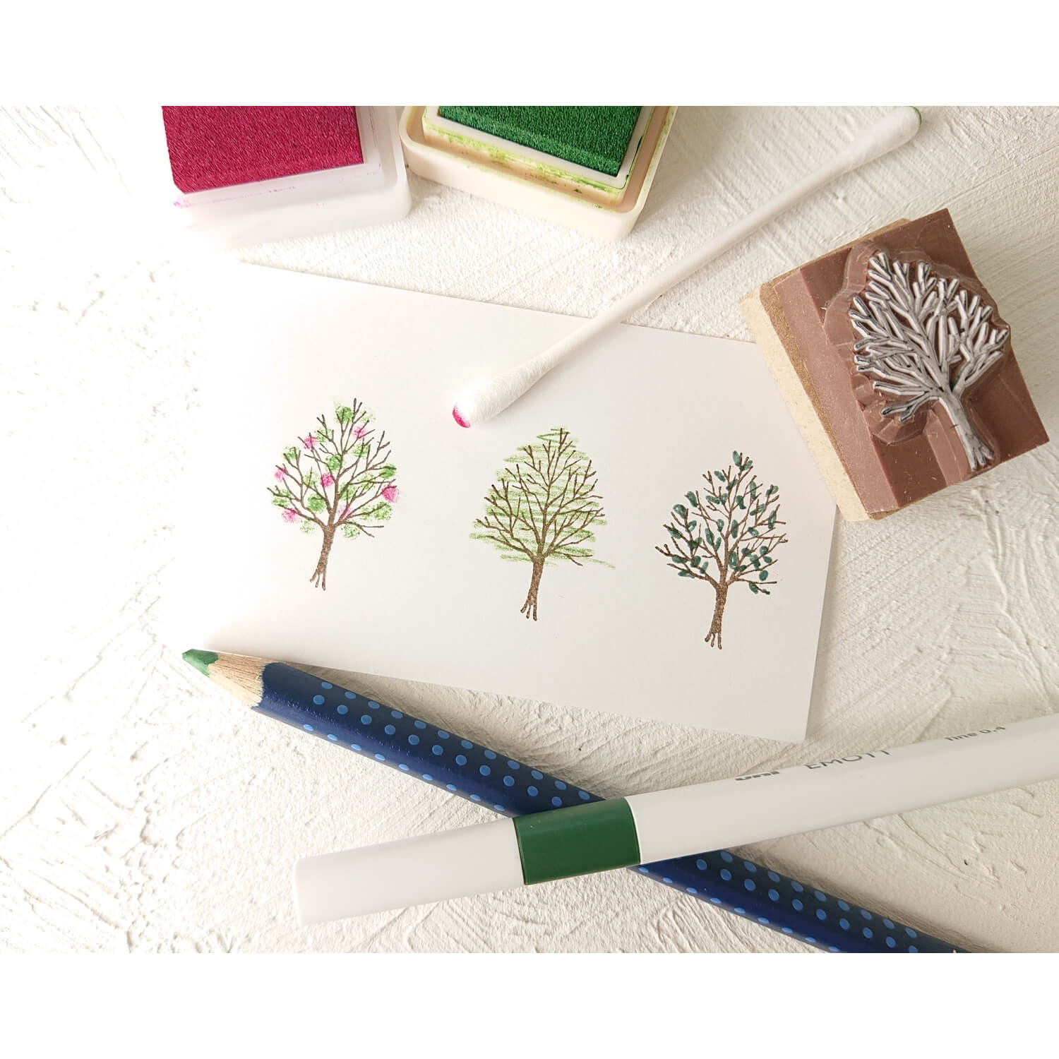 Beech Tree Rubber Stamp