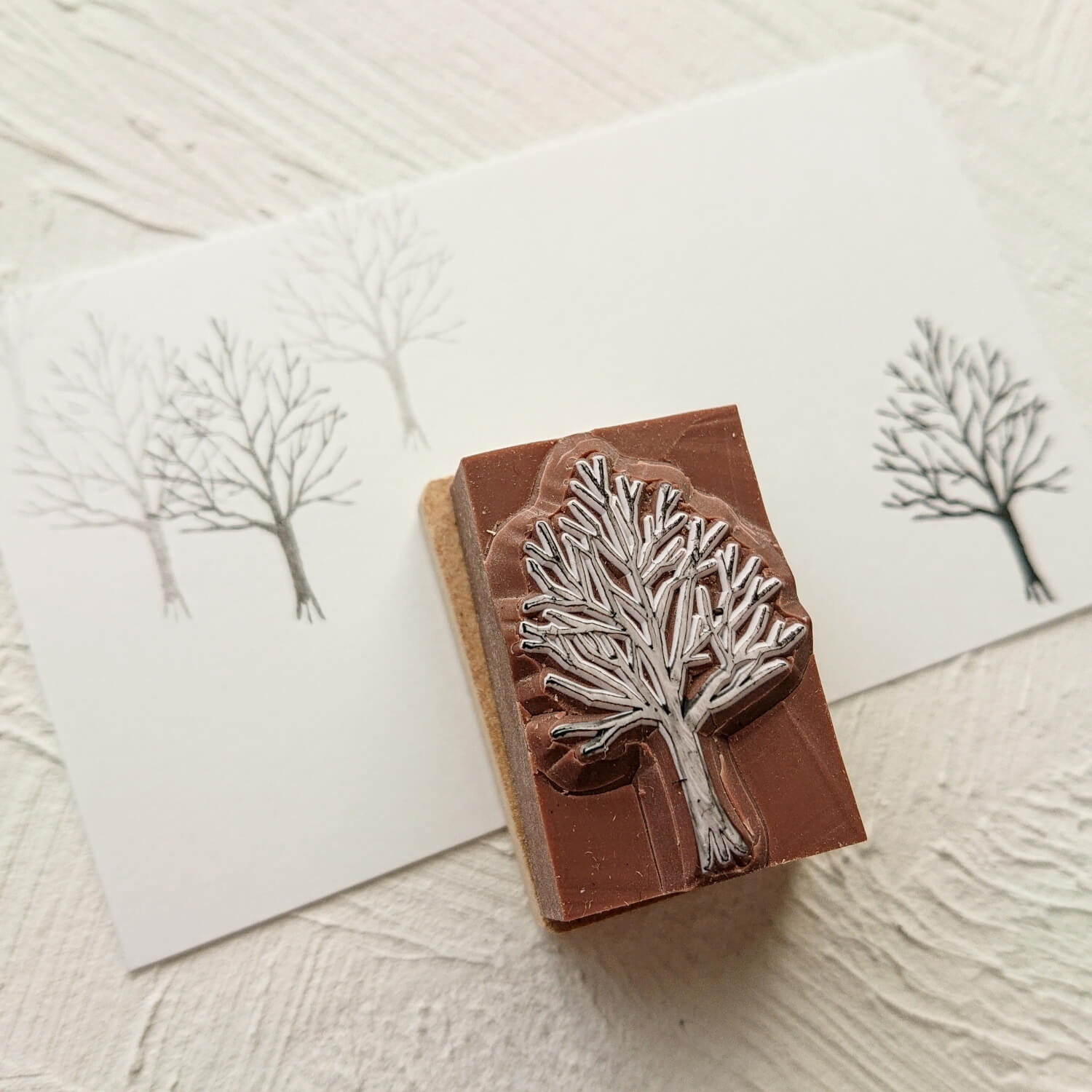 Beech Tree Rubber Stamp