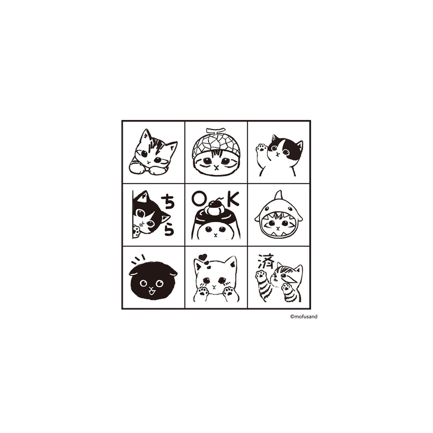 Beverly × Mofusand Check Stamp Set