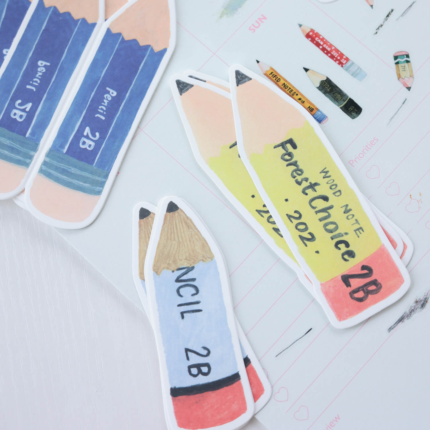 Bieguan Double-Sided Memo Set - 2B Pencil