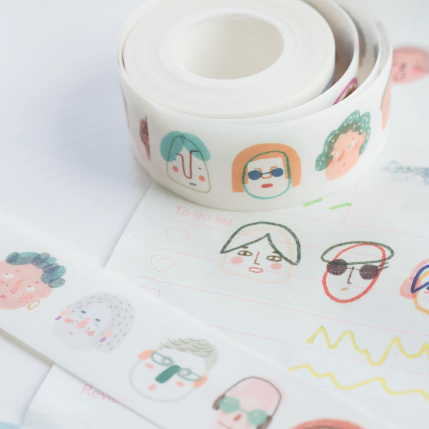 Bieguan Kiss Cut Masking Tape - Portrait