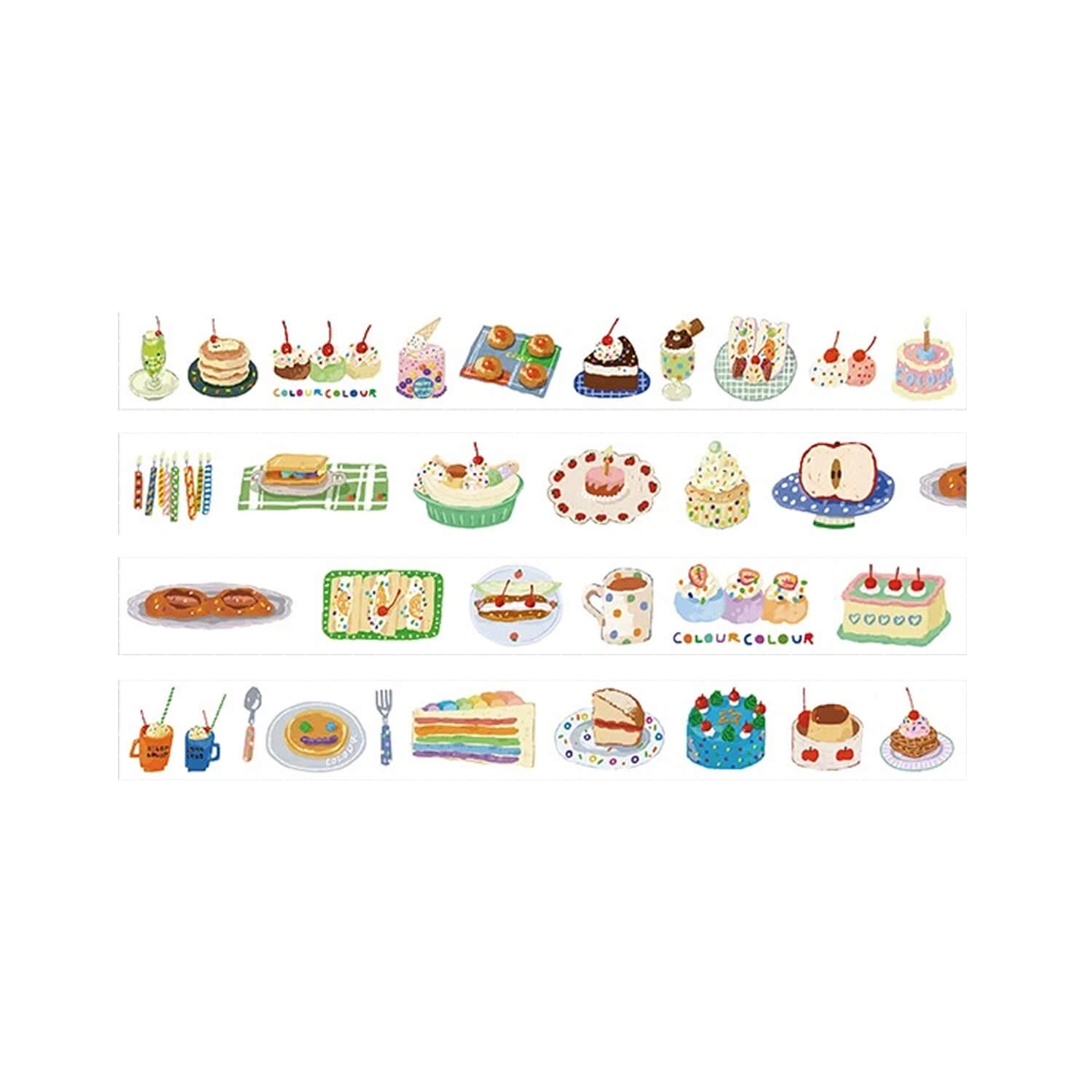 Bieguan Kiss Cut Masking Tape - Sweets