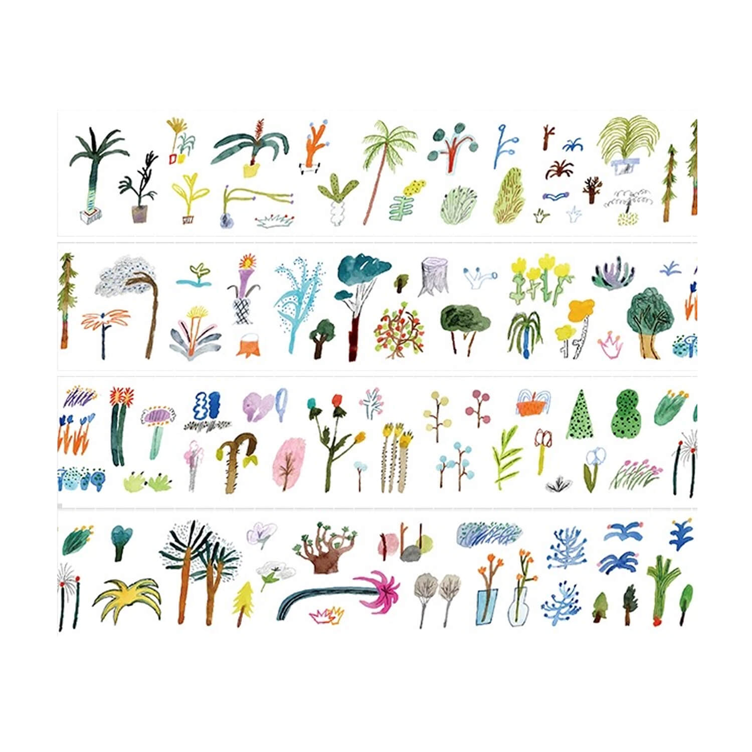 Bieguan Kiss Cut PET Tape - 99 Plants