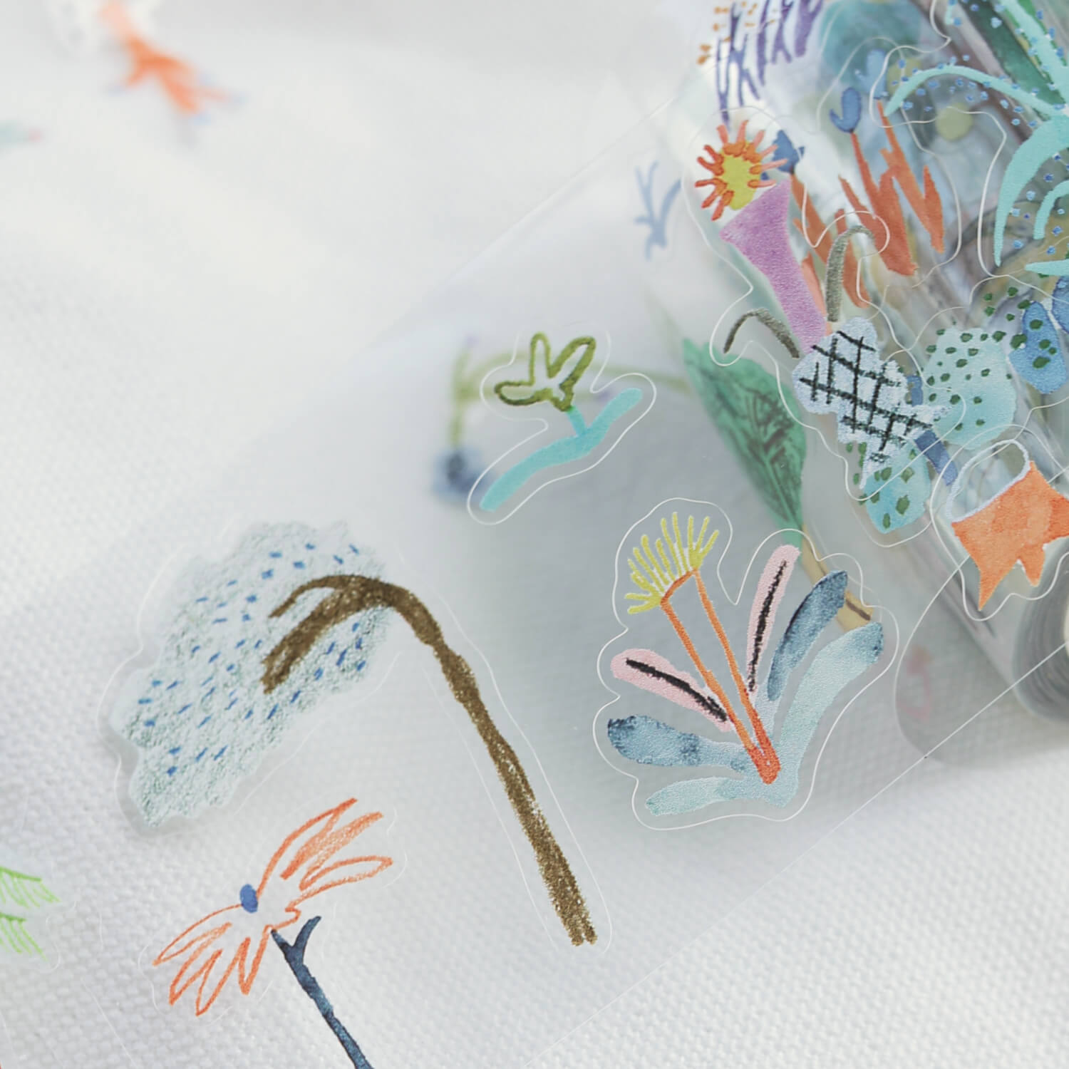 Bieguan Kiss Cut PET Tape - 99 Plants