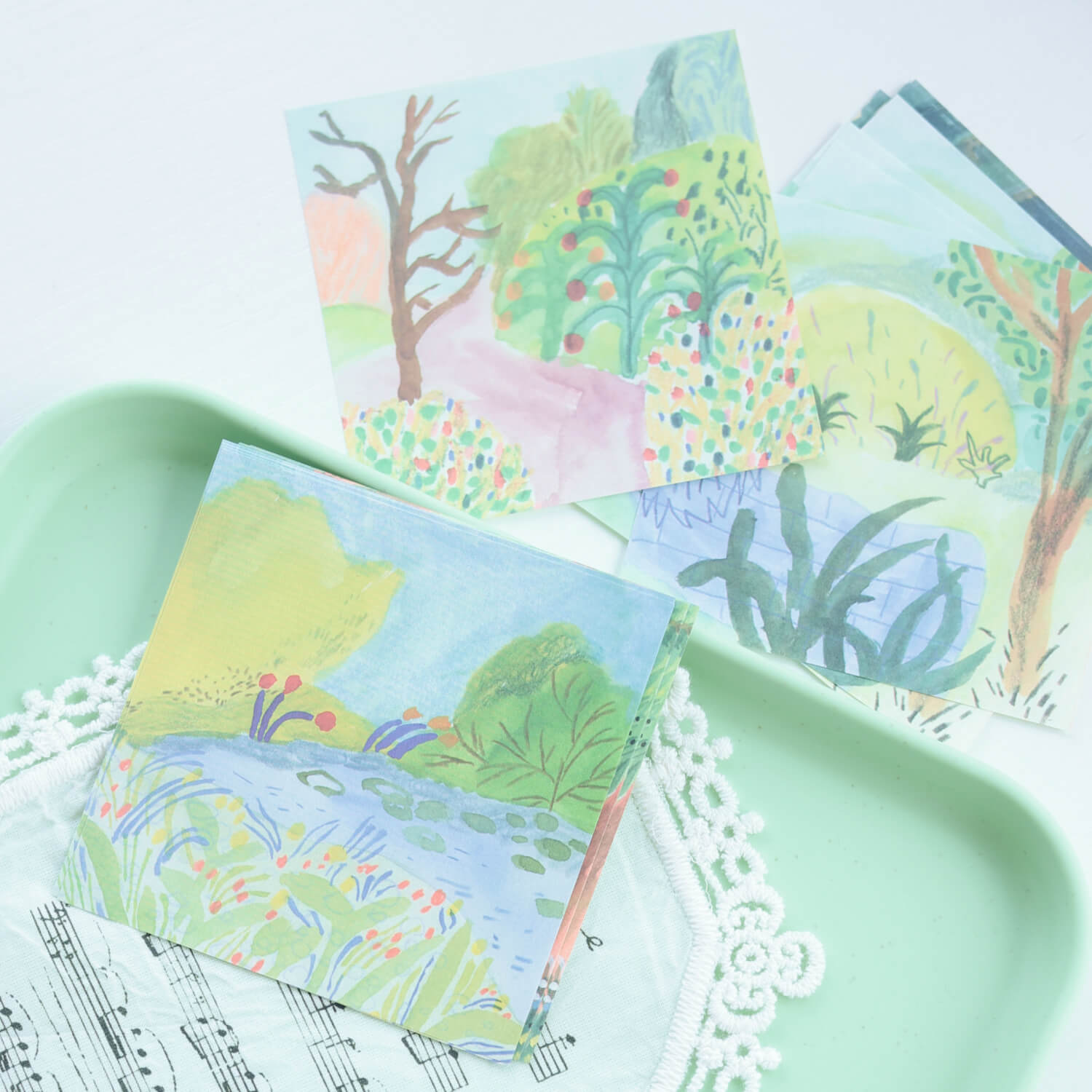 Bieguan Memo Set - Nice Scenery