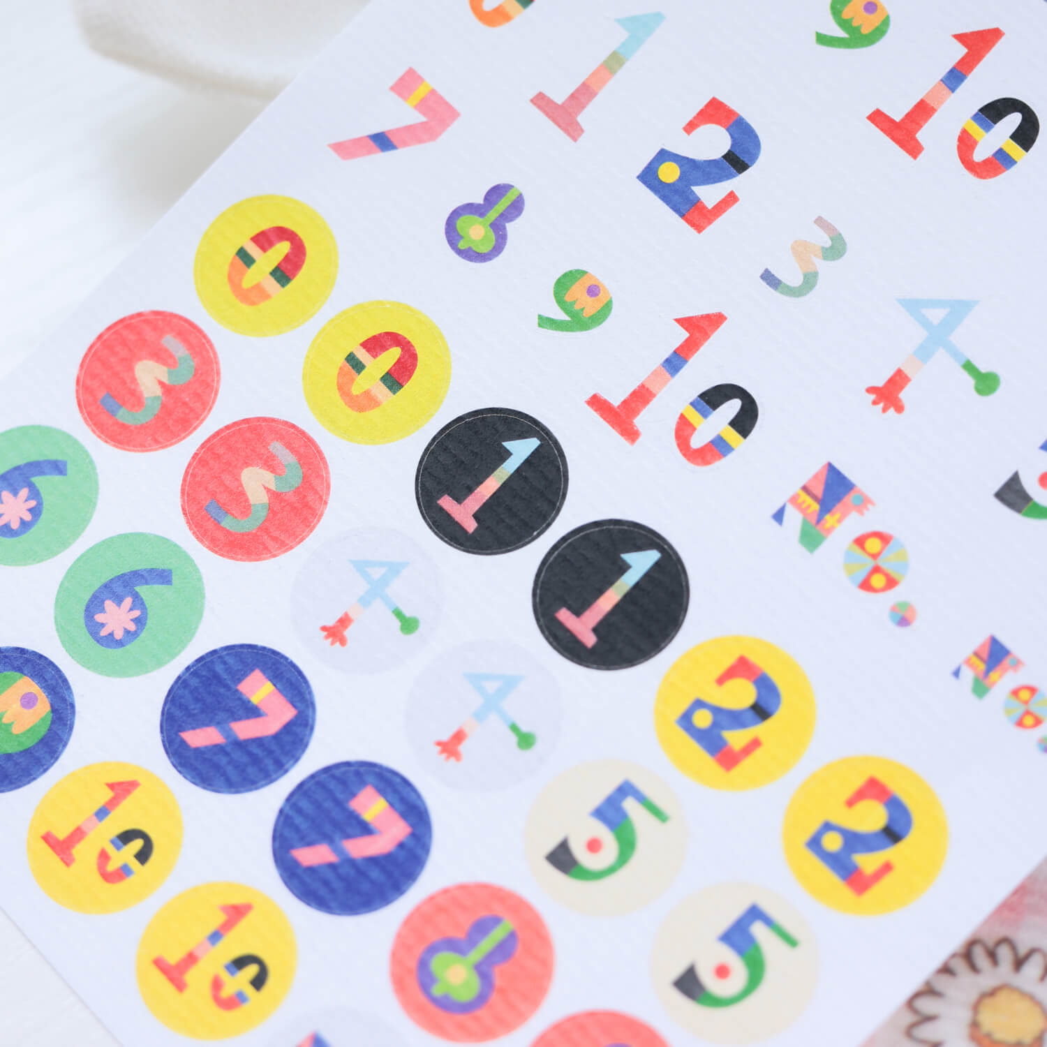 Bieguan Sticker Sheet - Number