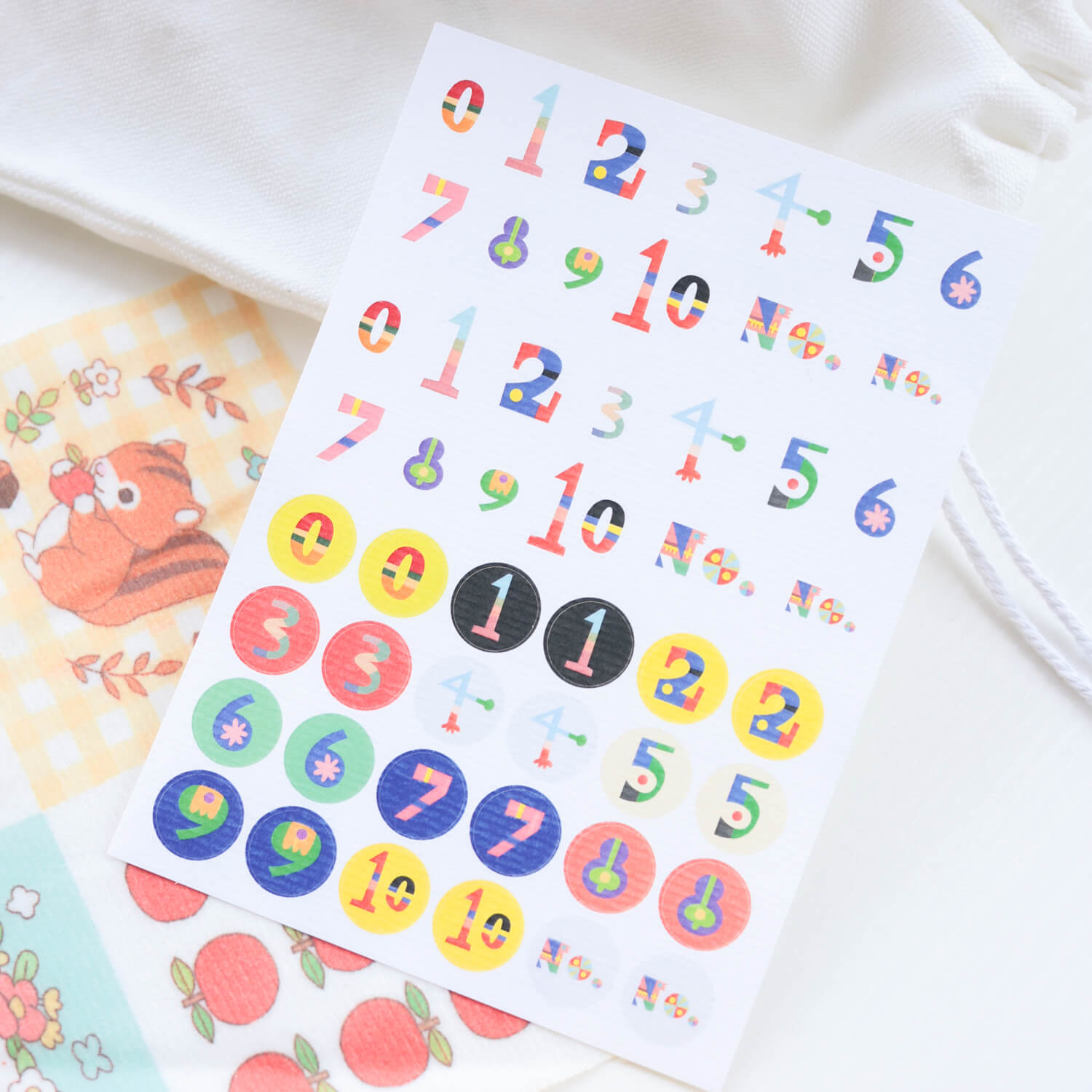 Bieguan Sticker Sheet - Number