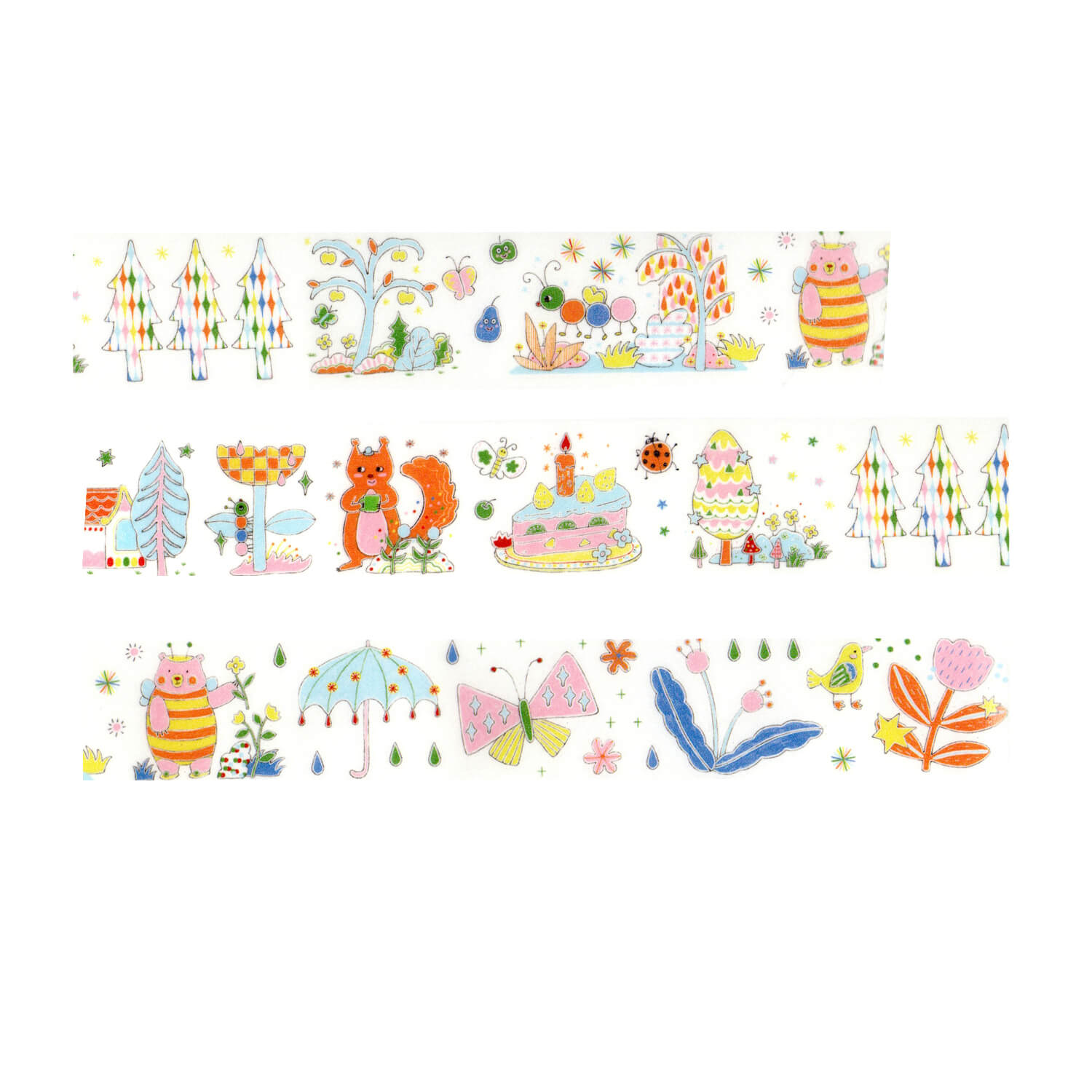 Blue Semi Kiss-Cut Masking Tape – Citrus Breeze