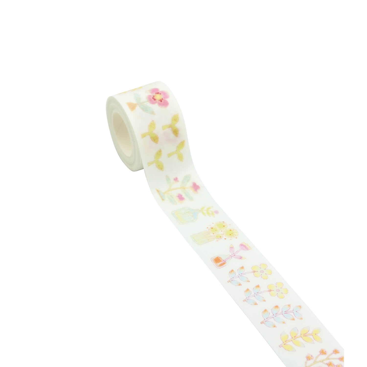 Blue Semi Kiss cut Masking Tape-Floral Dreamscape