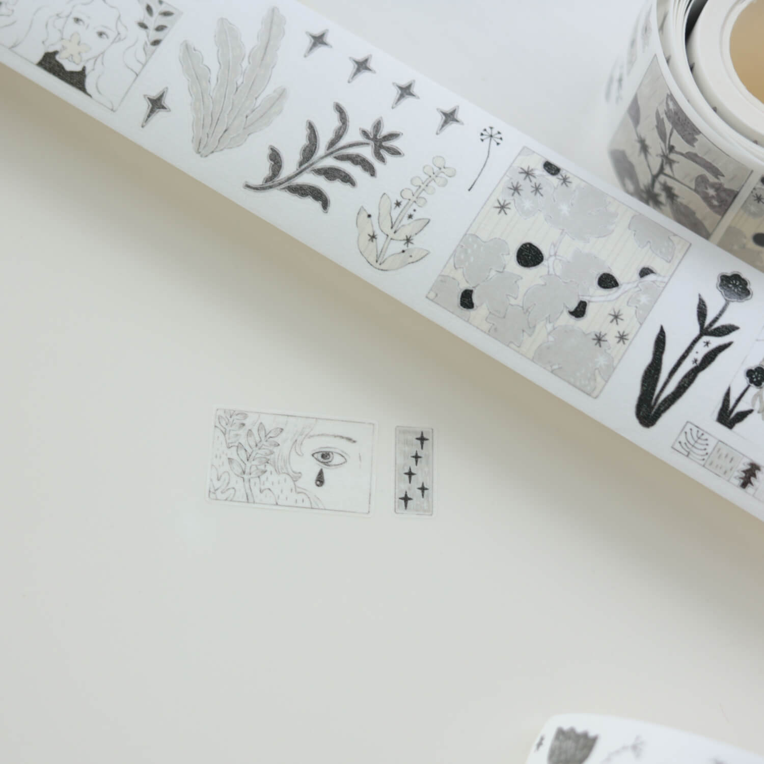 Blue Semi Kiss cut Masking Tape-Here & Now