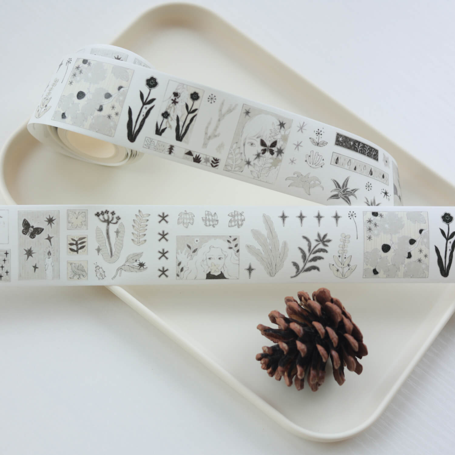 Blue Semi Kiss cut Masking Tape-Here & Now