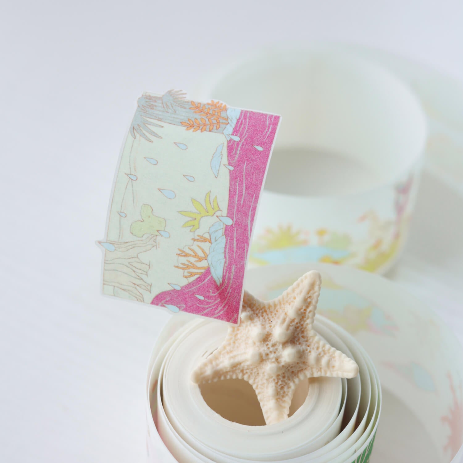 Blue Semi Kiss cut Masking Tape-Island Notes
