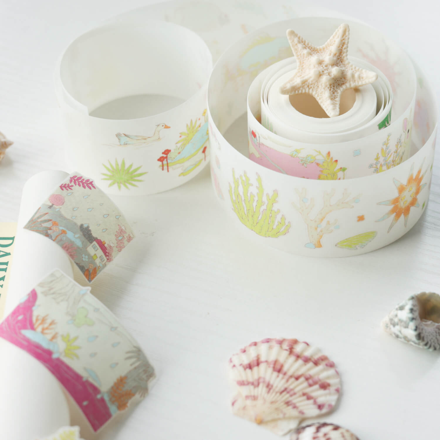 Blue Semi Kiss cut Masking Tape-Island Notes