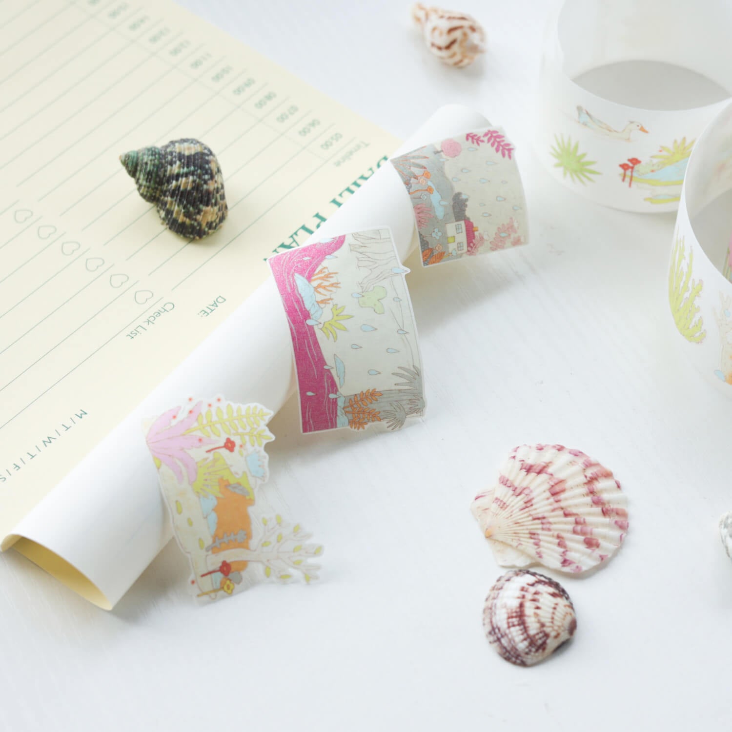 Blue Semi Kiss cut Masking Tape-Island Notes