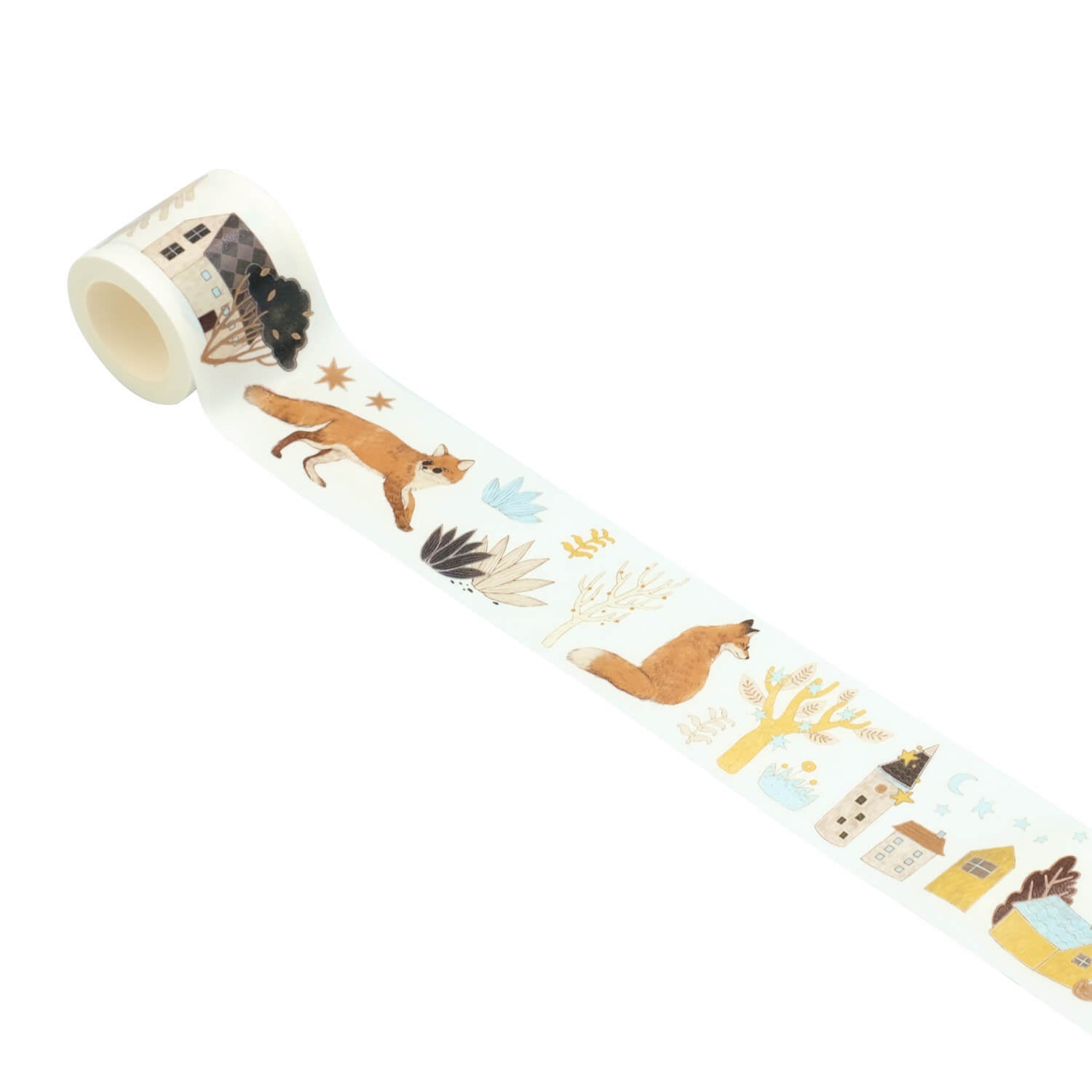 Blue Semi Kiss cut Masking Tape-Wild Pear Tree