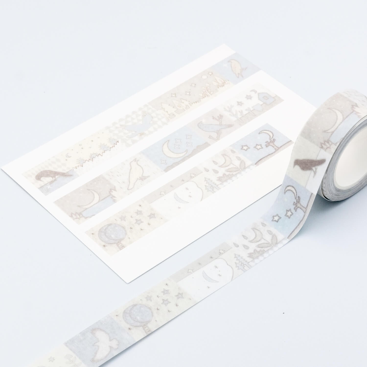 Blue Semi Masking Tape-Moon No.12