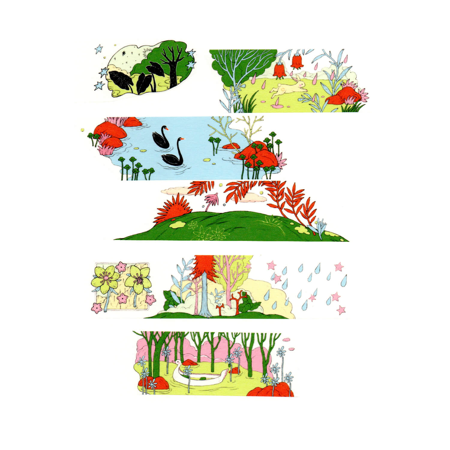 Blue Semi Masking Tape – Where Moss Grows